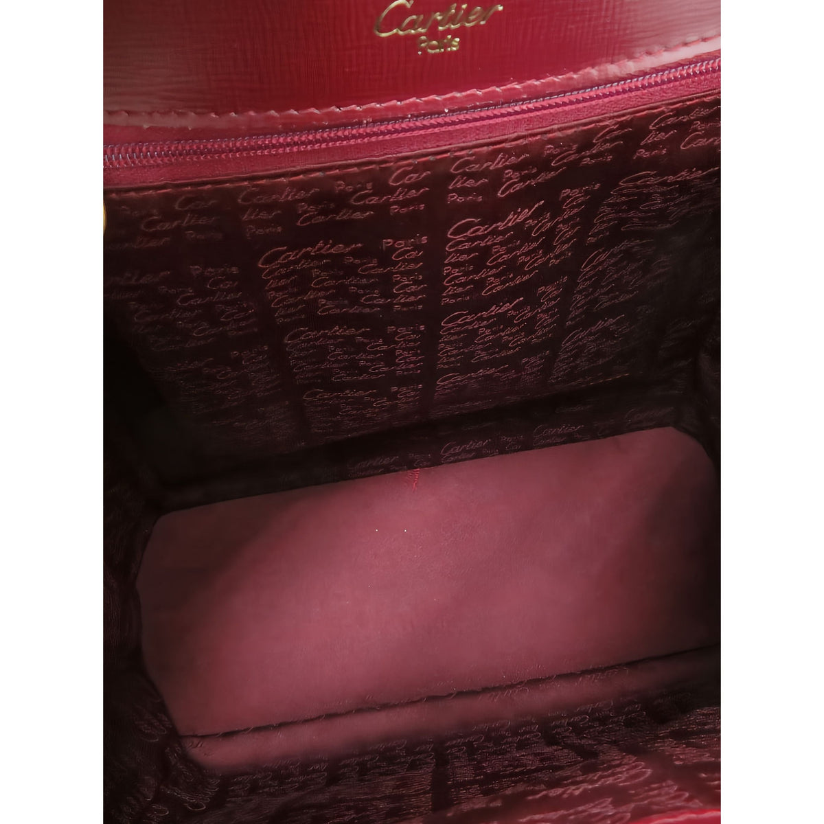 Cartier Leather Must De Cartier Backpack — Red