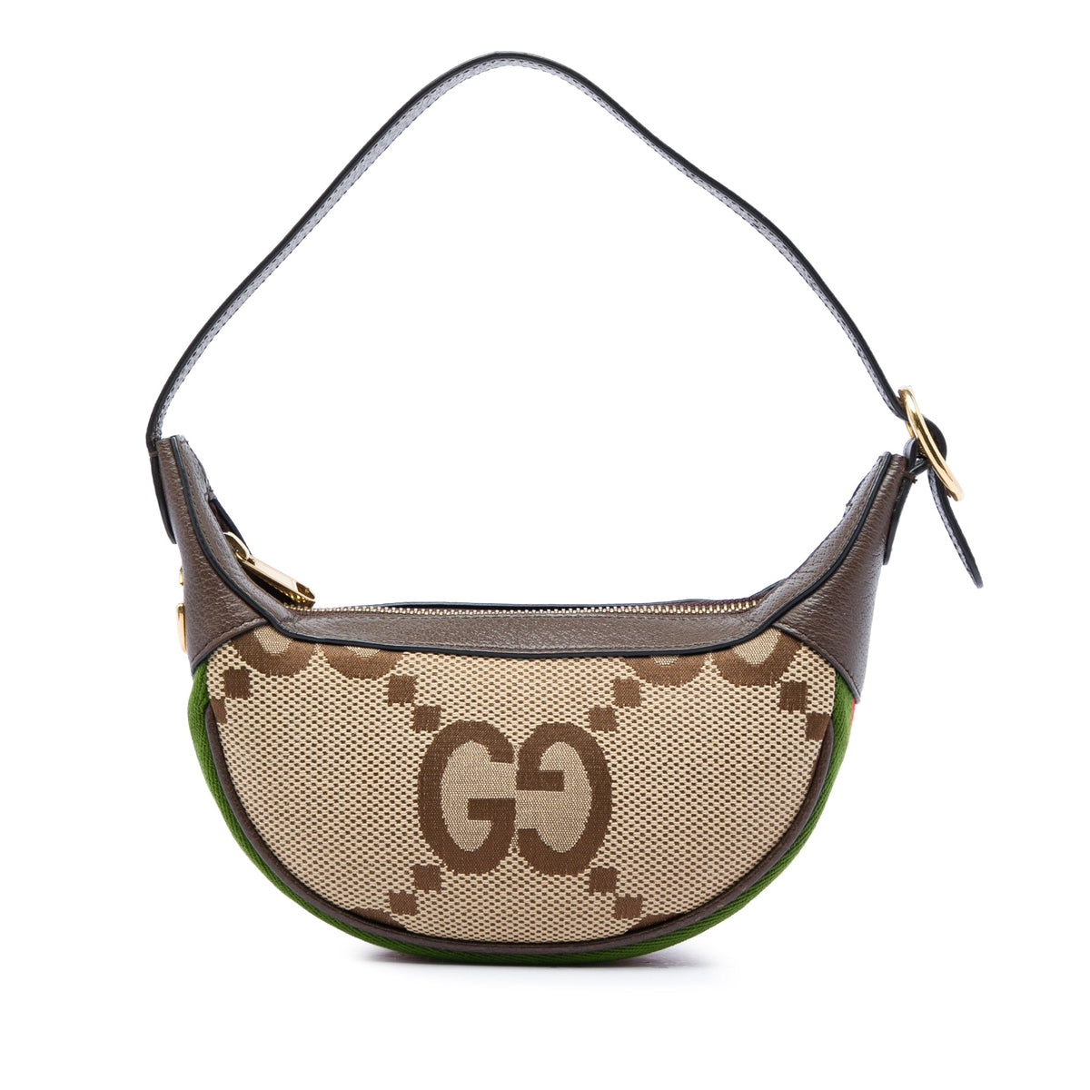 Gucci Mini Jumbo GG Canvas Web Ophidia Shoulder Bag