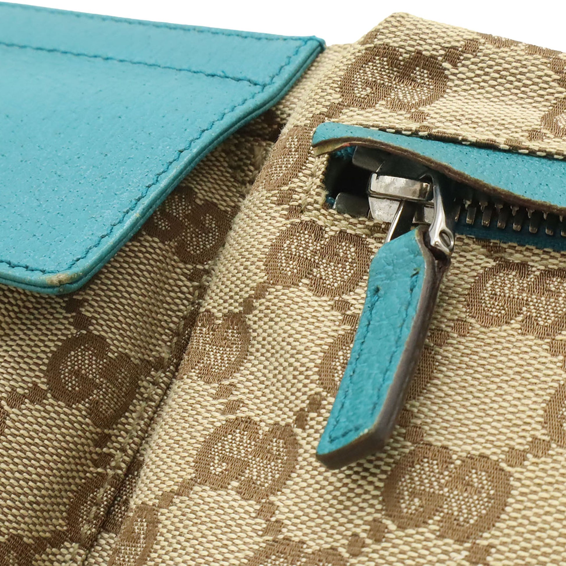 Gucci GG Canvas Web Double Pocket Belt Bag