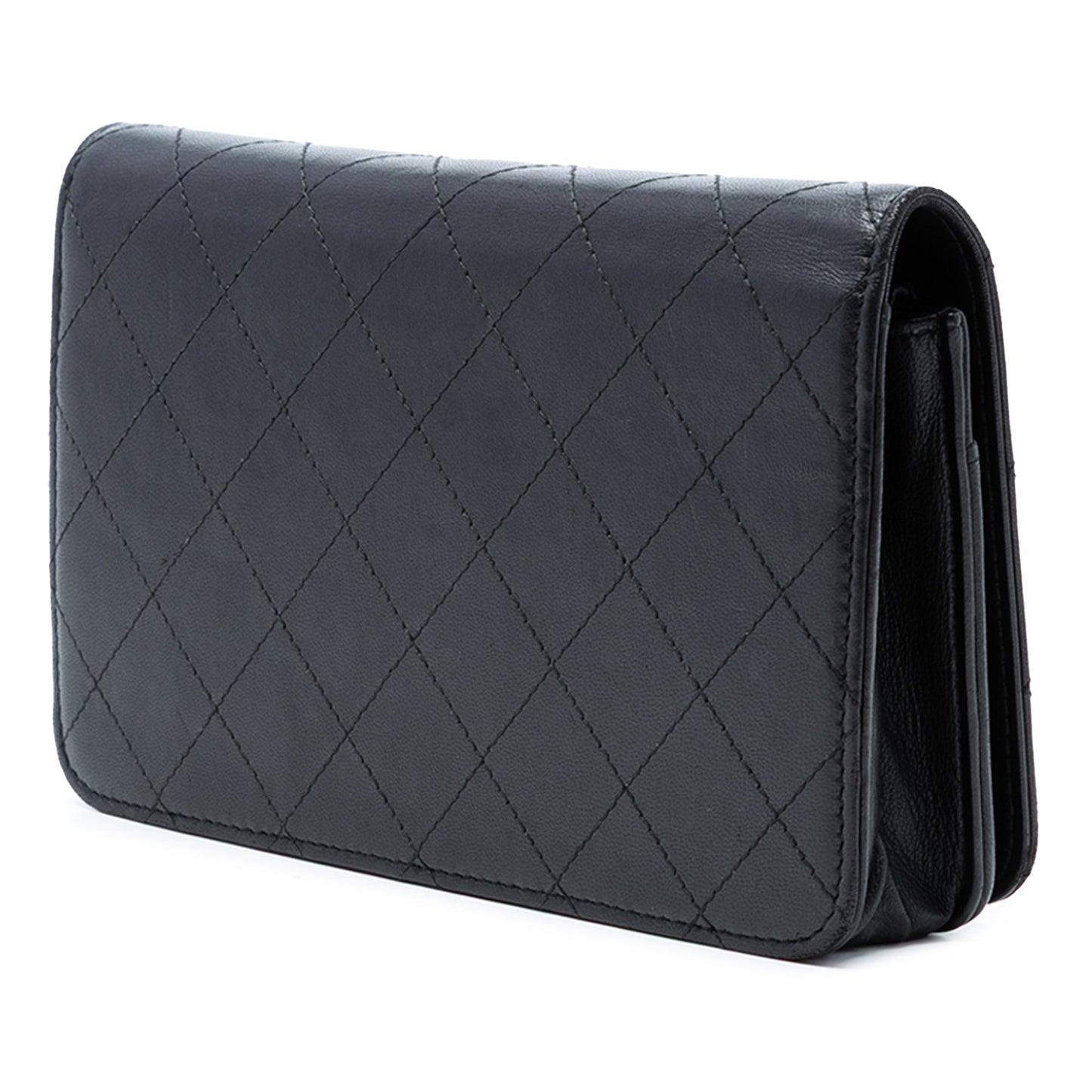 Chanel CC Stitched Calfskin Wallet on Chain