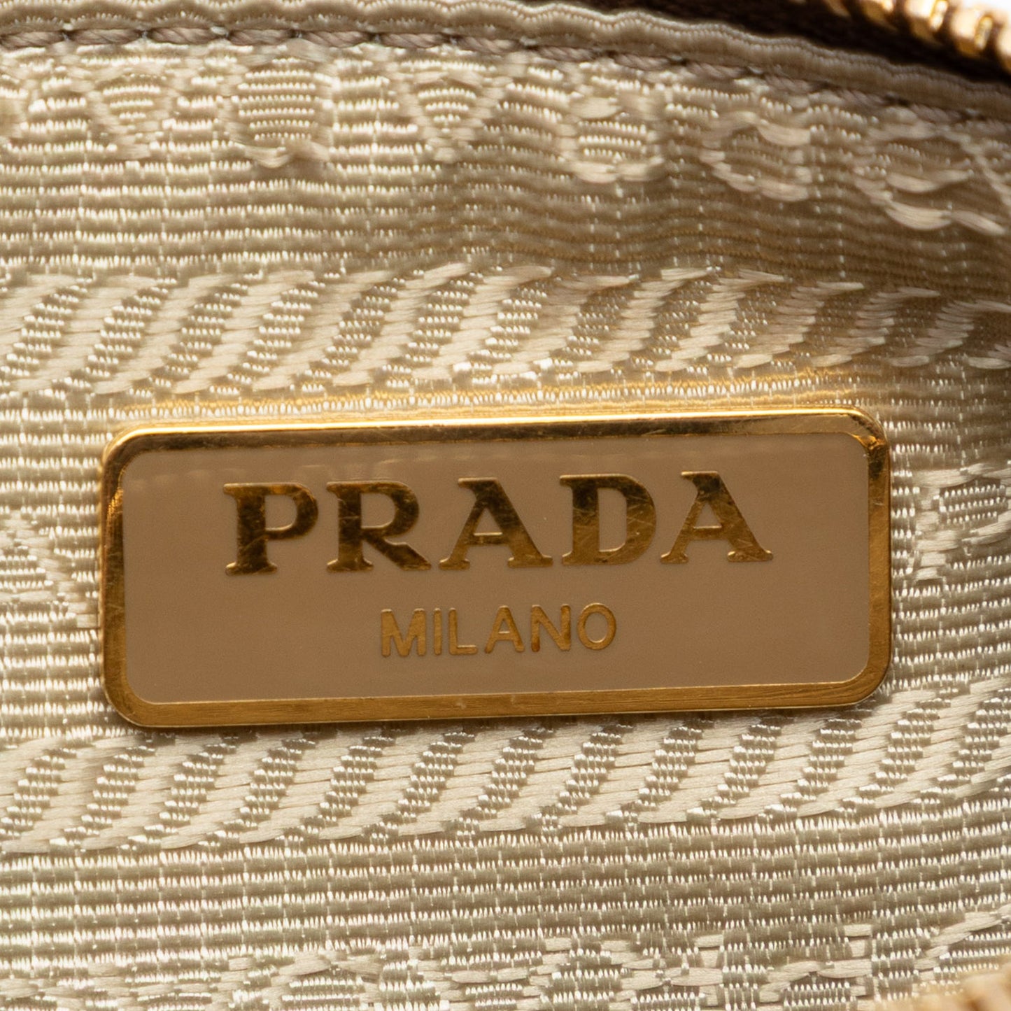 Prada Canvas Canapa Wristlet Clutch
