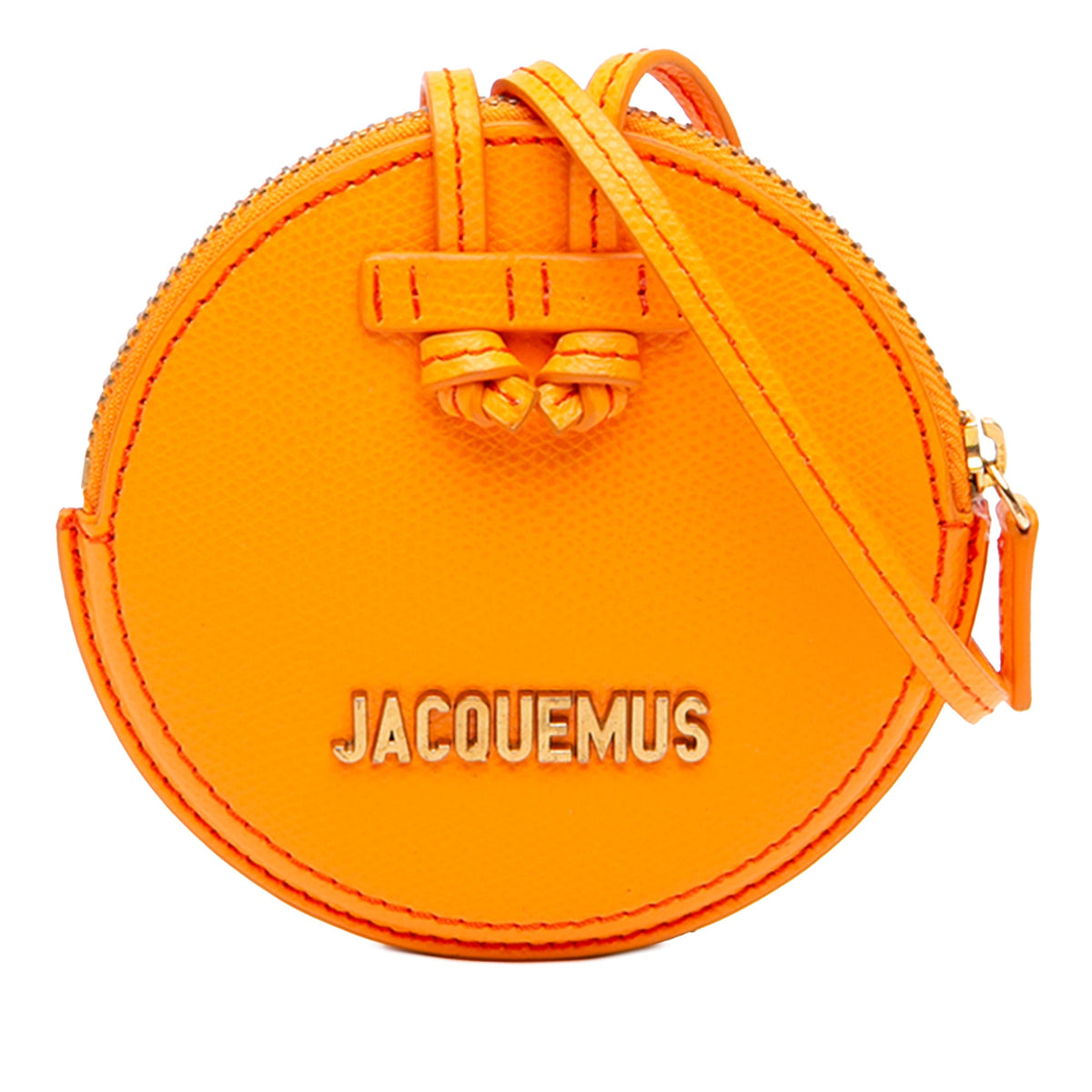 Jacquemus Leather Le Pitchou Coin Purse on Strap