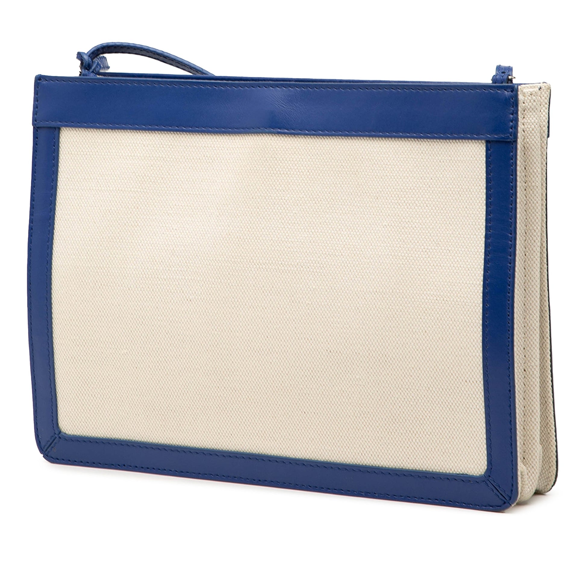 Balenciaga Canvas Navy Pochette Crossbody
