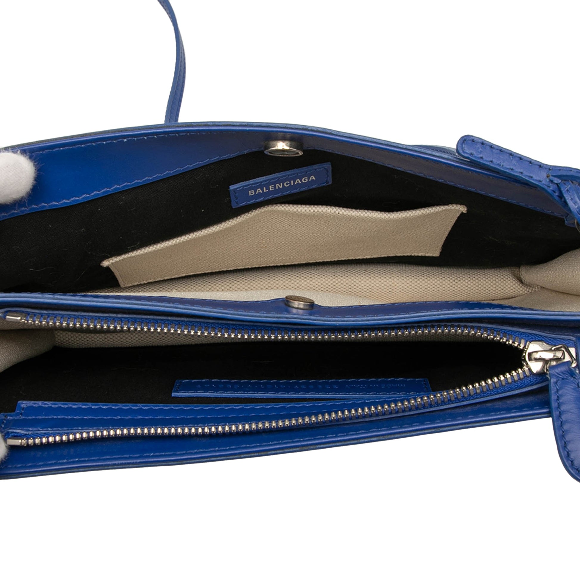 Balenciaga Canvas Navy Pochette Crossbody