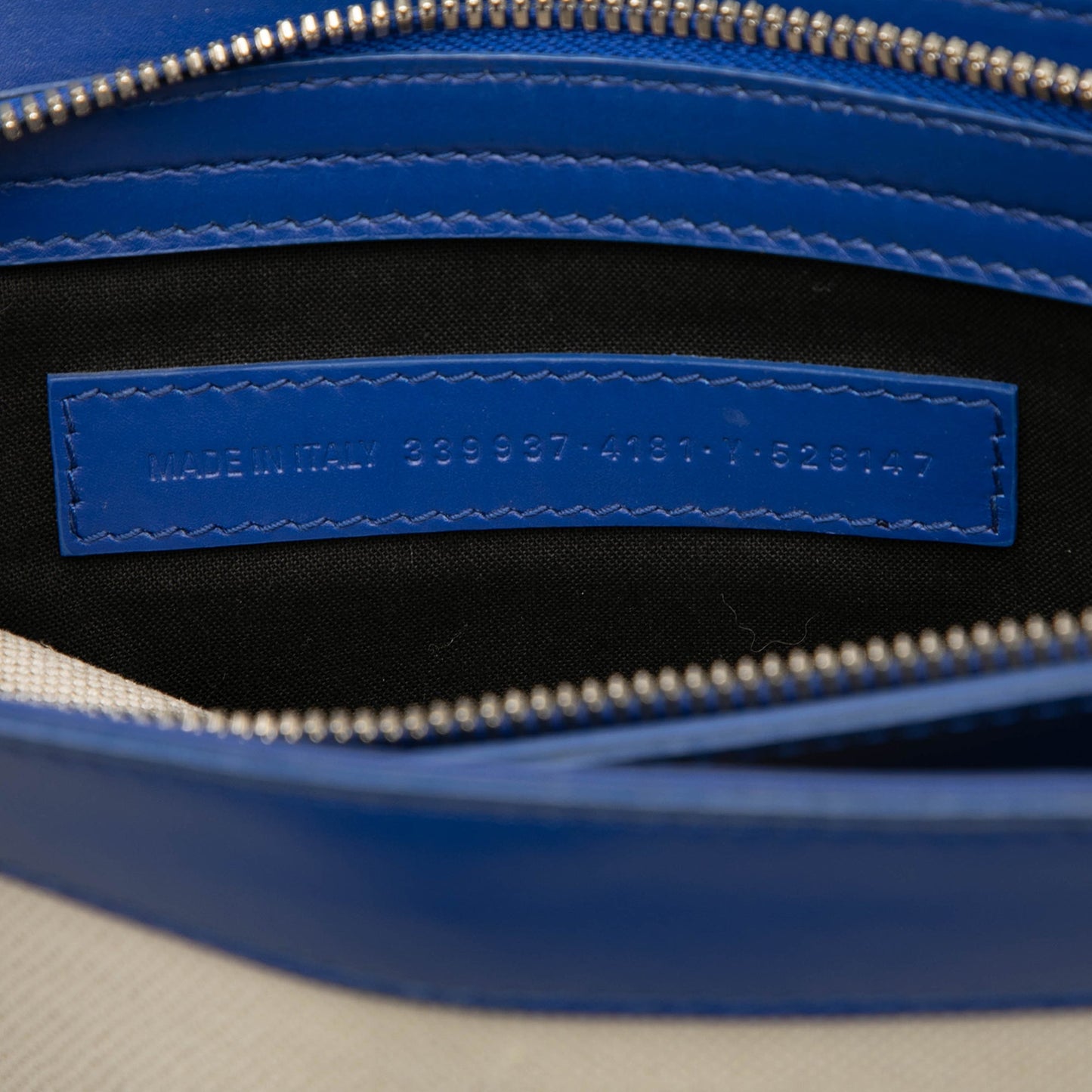 Balenciaga Canvas Navy Pochette Crossbody