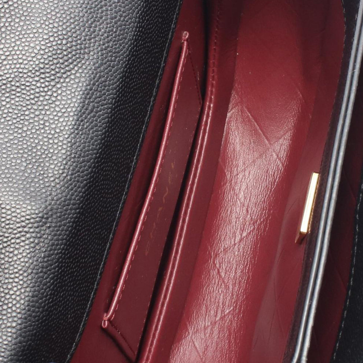 Chanel Quilted Caviar Moon Messenger Bag