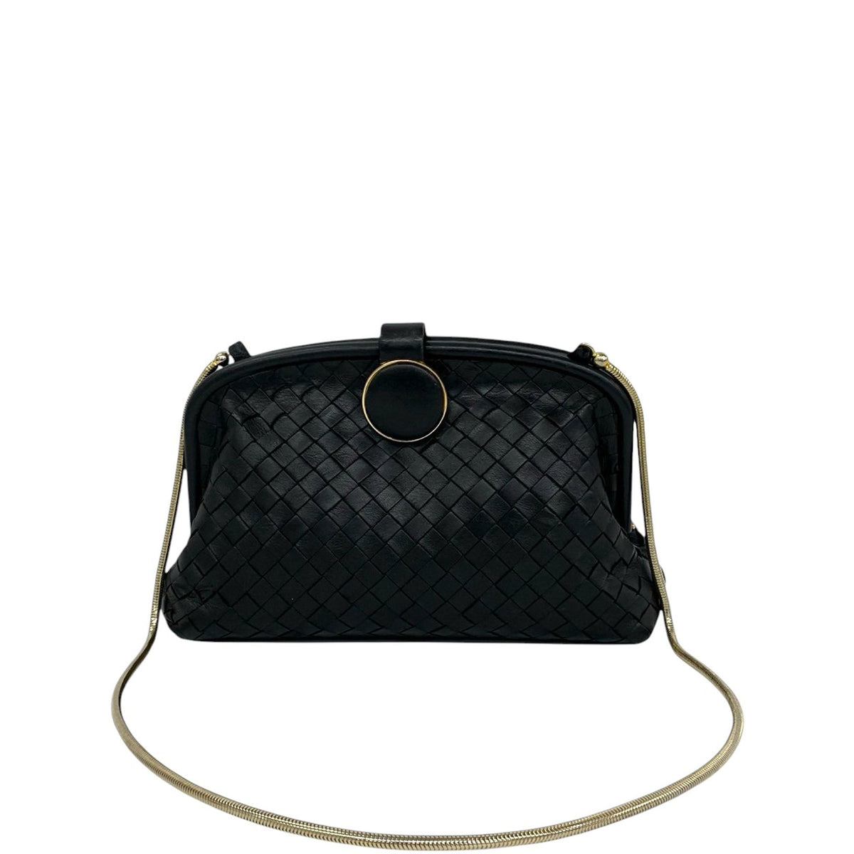 Bottega Veneta Nappa Intrecciato Chain Crossbody