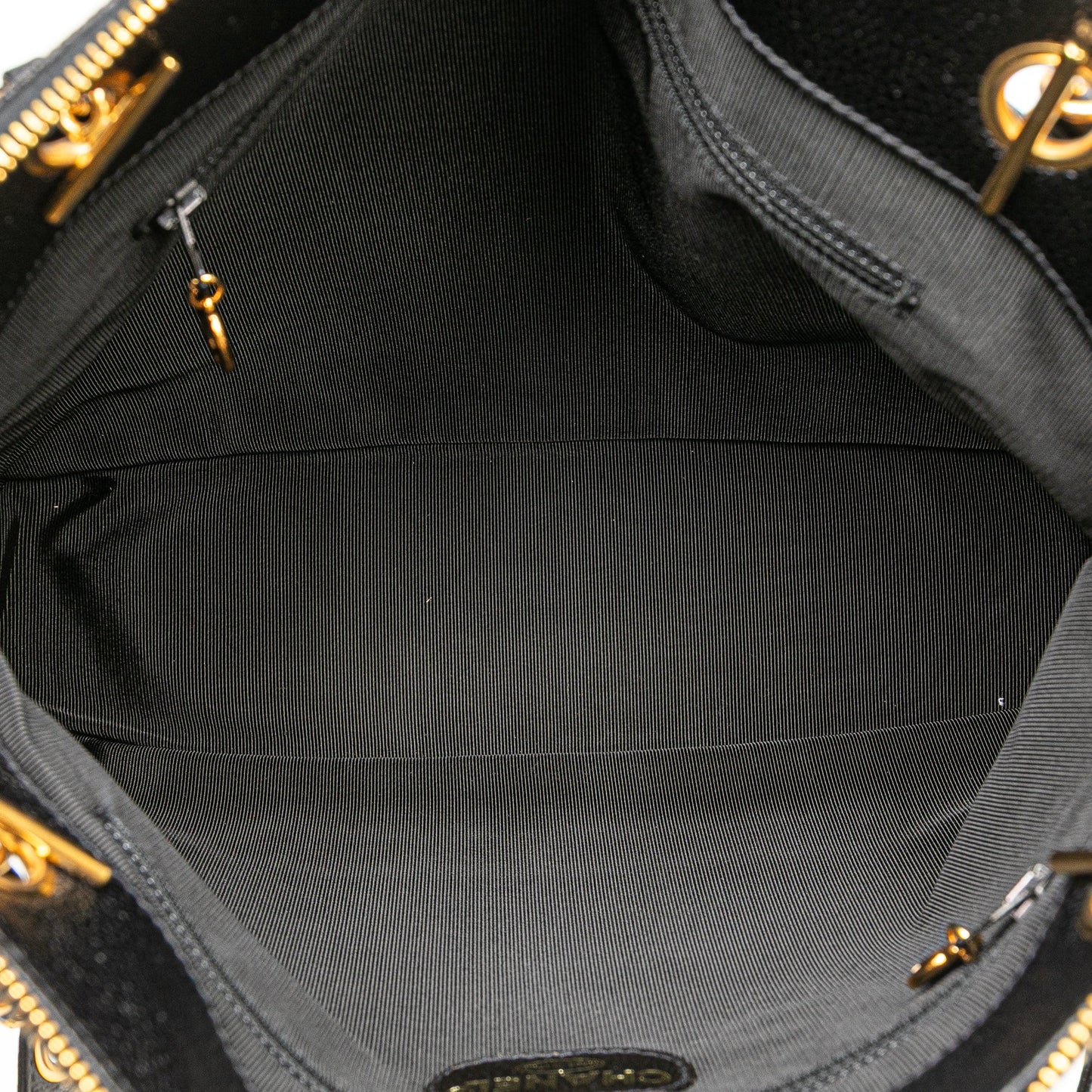 Chanel Caviar Logo Shoulder Bag