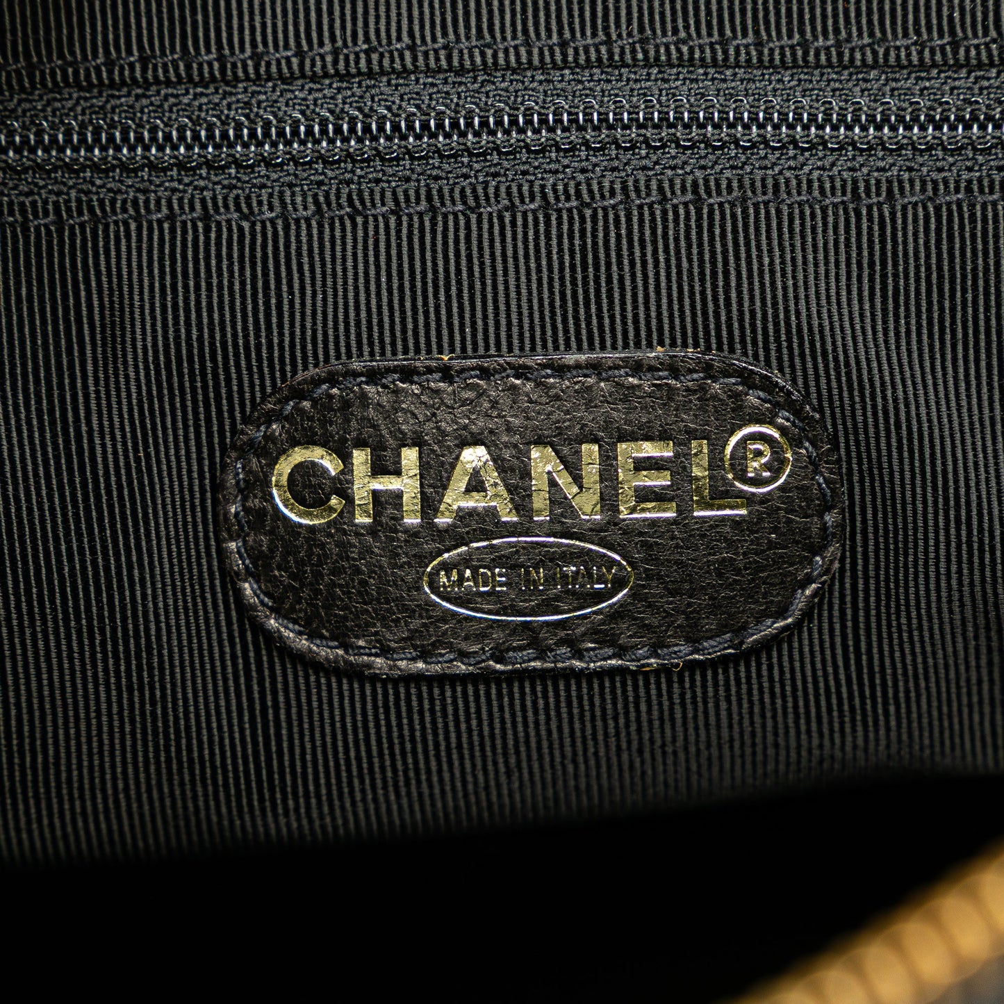 Chanel Caviar Logo Shoulder Bag