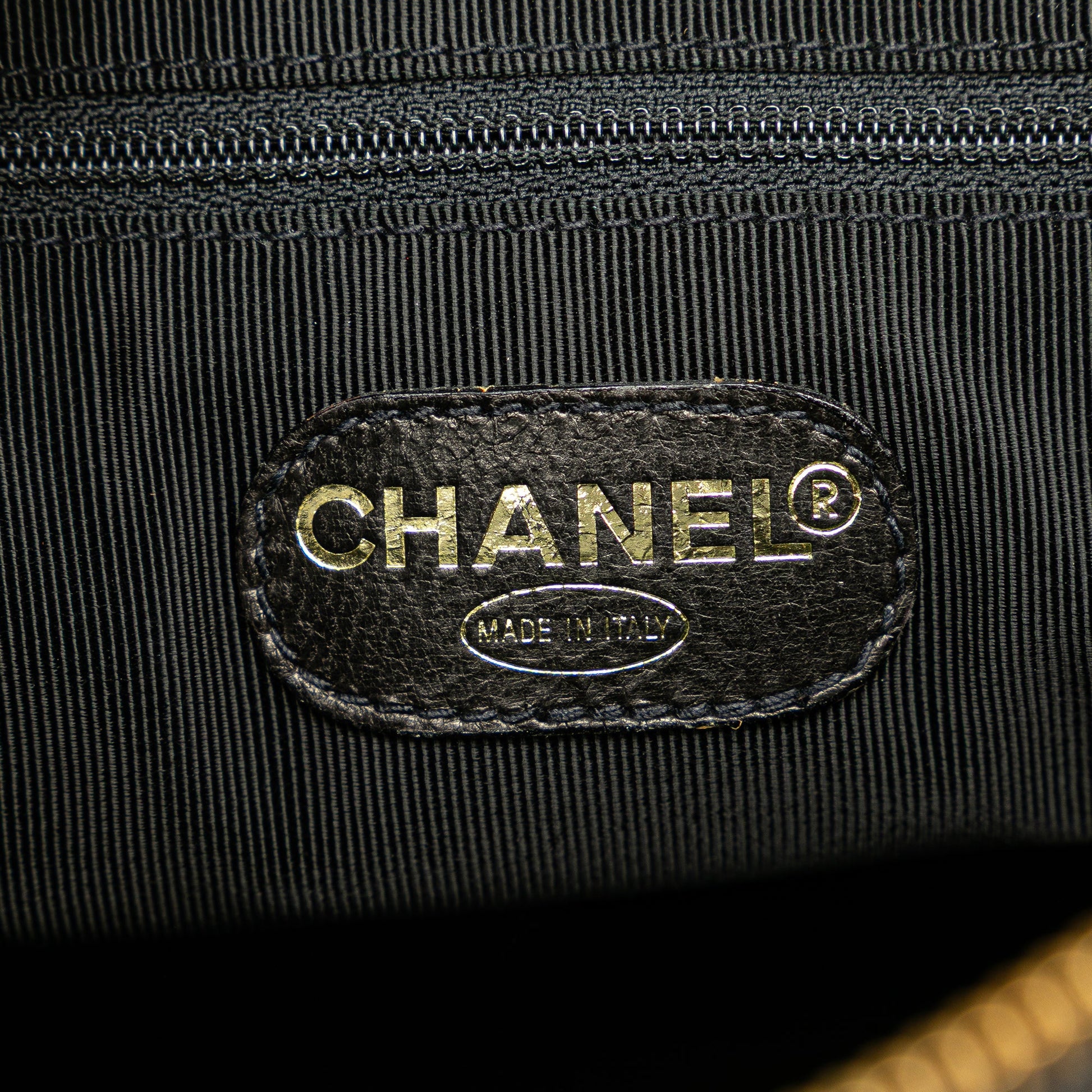Chanel Caviar Logo Shoulder Bag