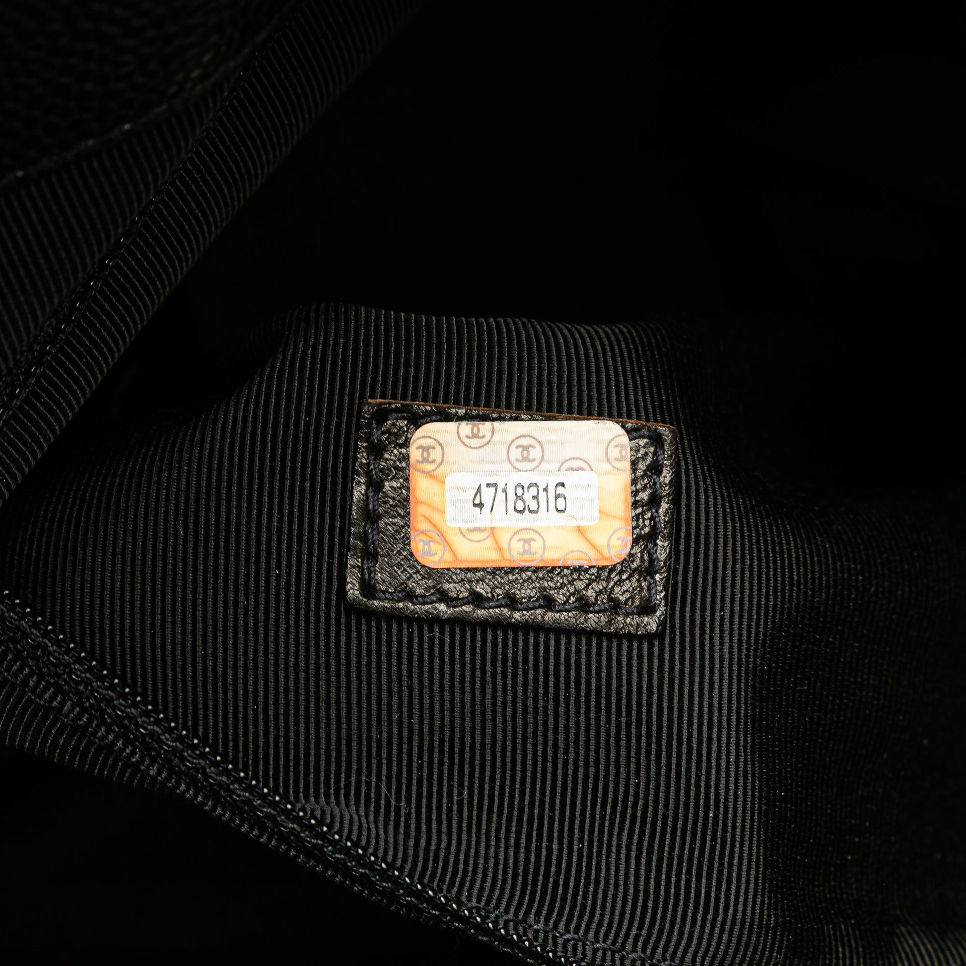 Chanel Caviar Logo Shoulder Bag