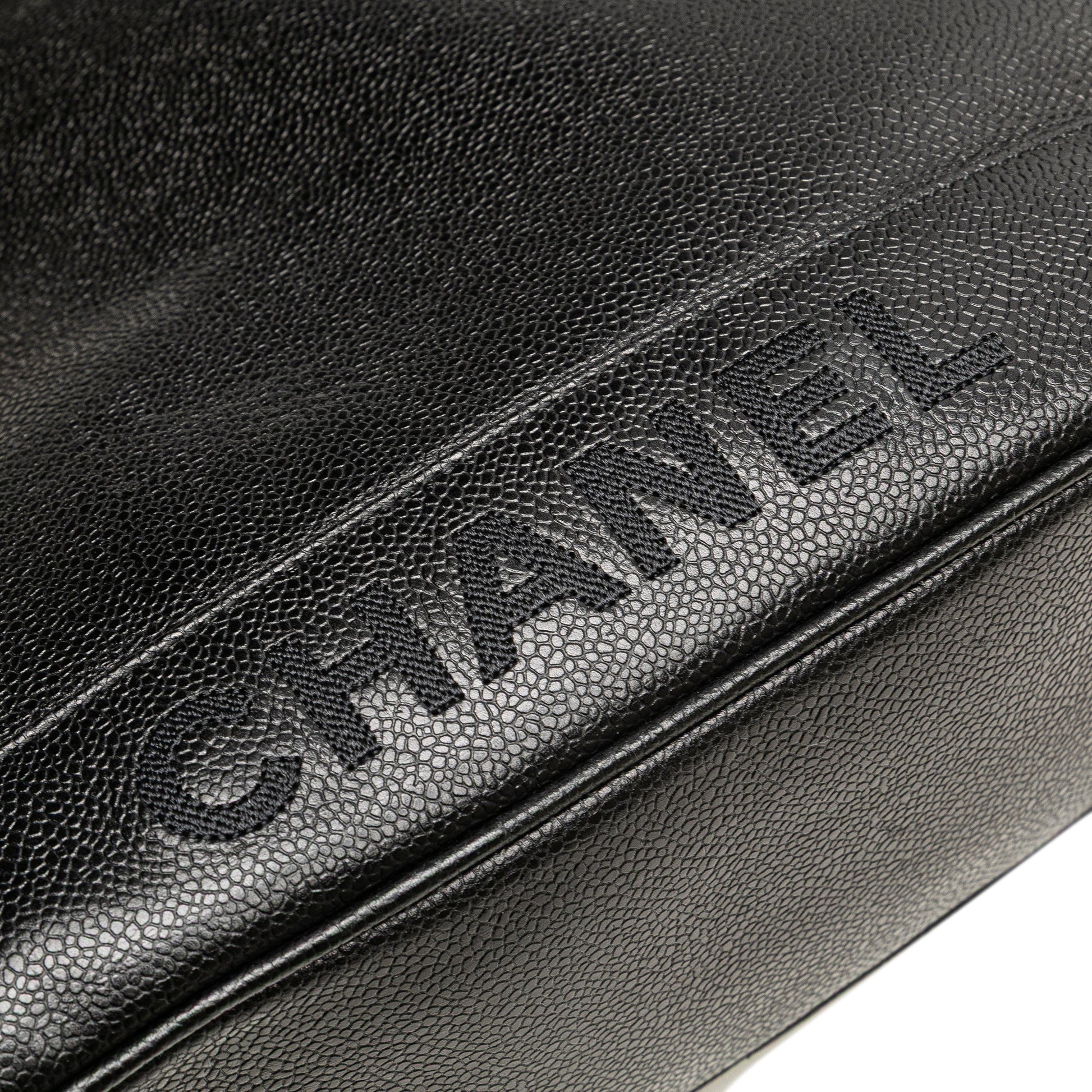 Chanel Caviar Logo Shoulder Bag