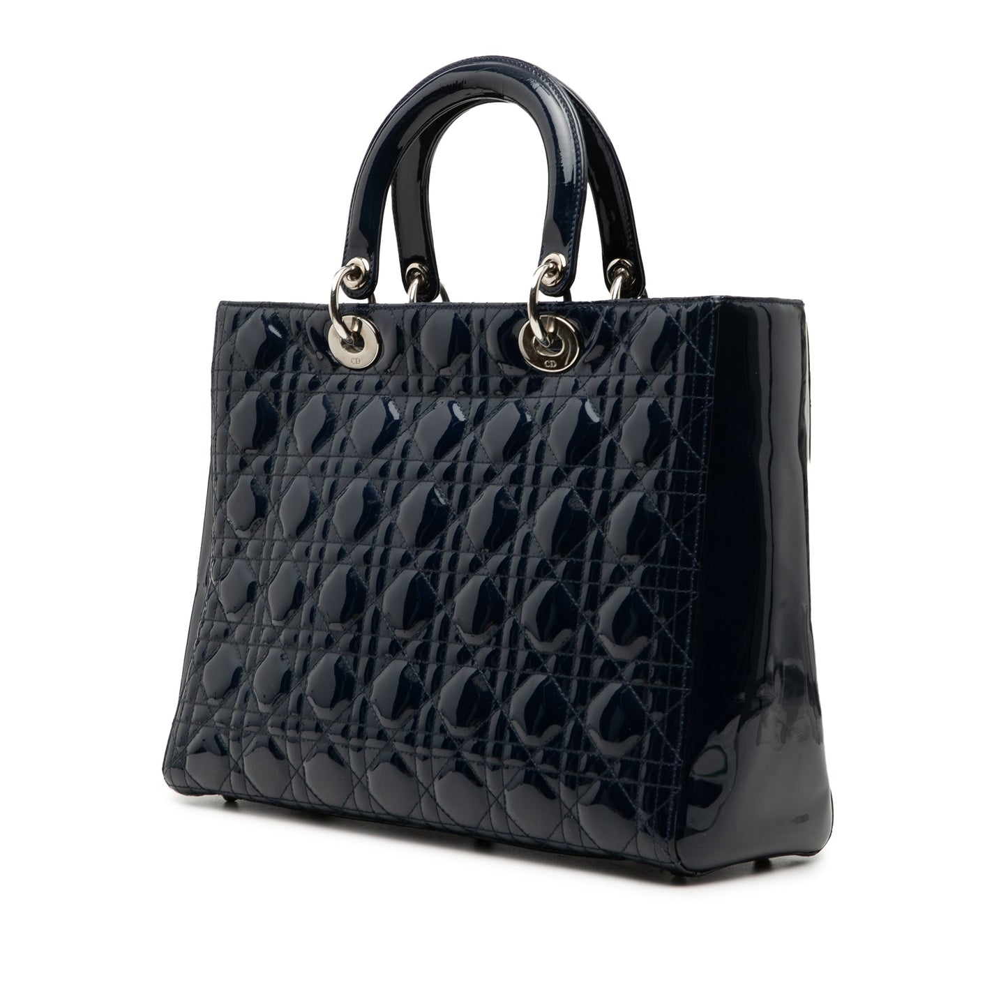 Dior Large Patent Cannage Lady Dior