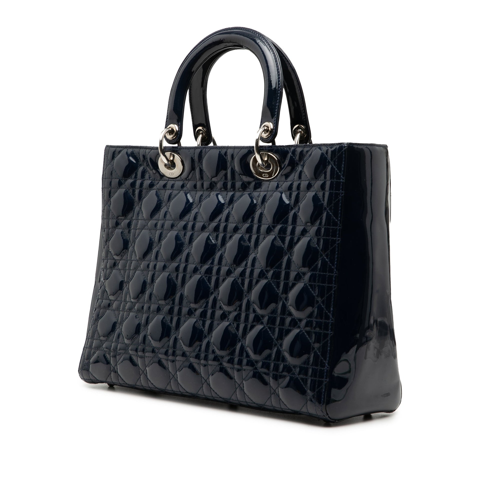 Dior Large Patent Cannage Lady Dior