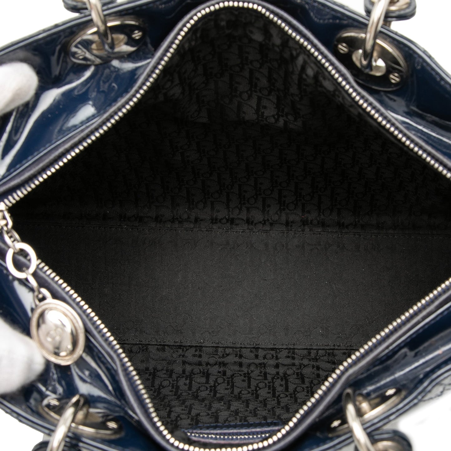 Dior Large Patent Cannage Lady Dior