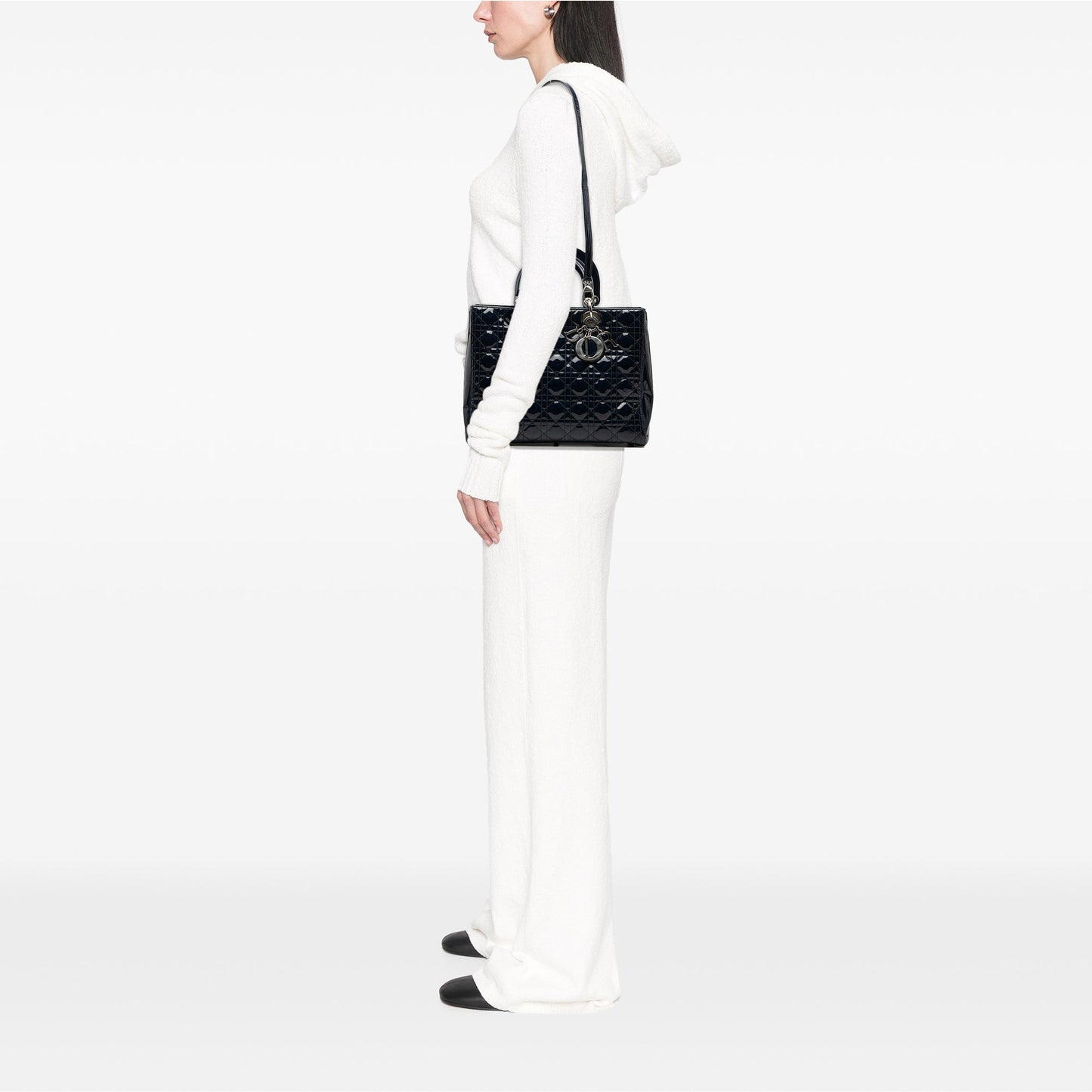Dior Large Patent Cannage Lady Dior