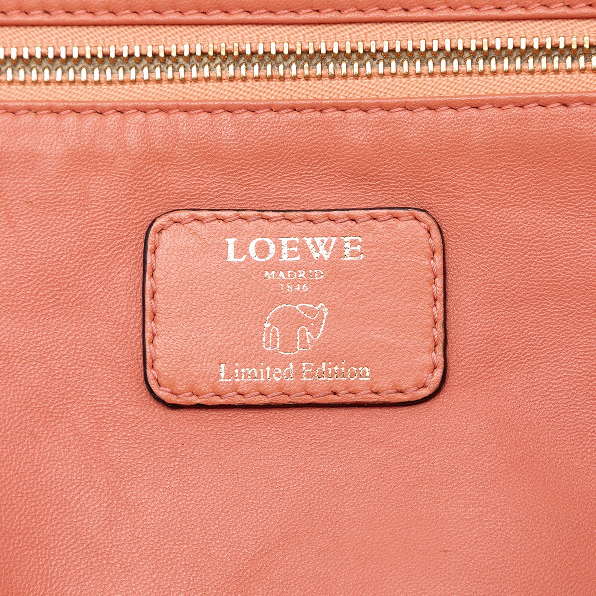 LOEWE Limited Edition Leather Bull Charm Amazona 36