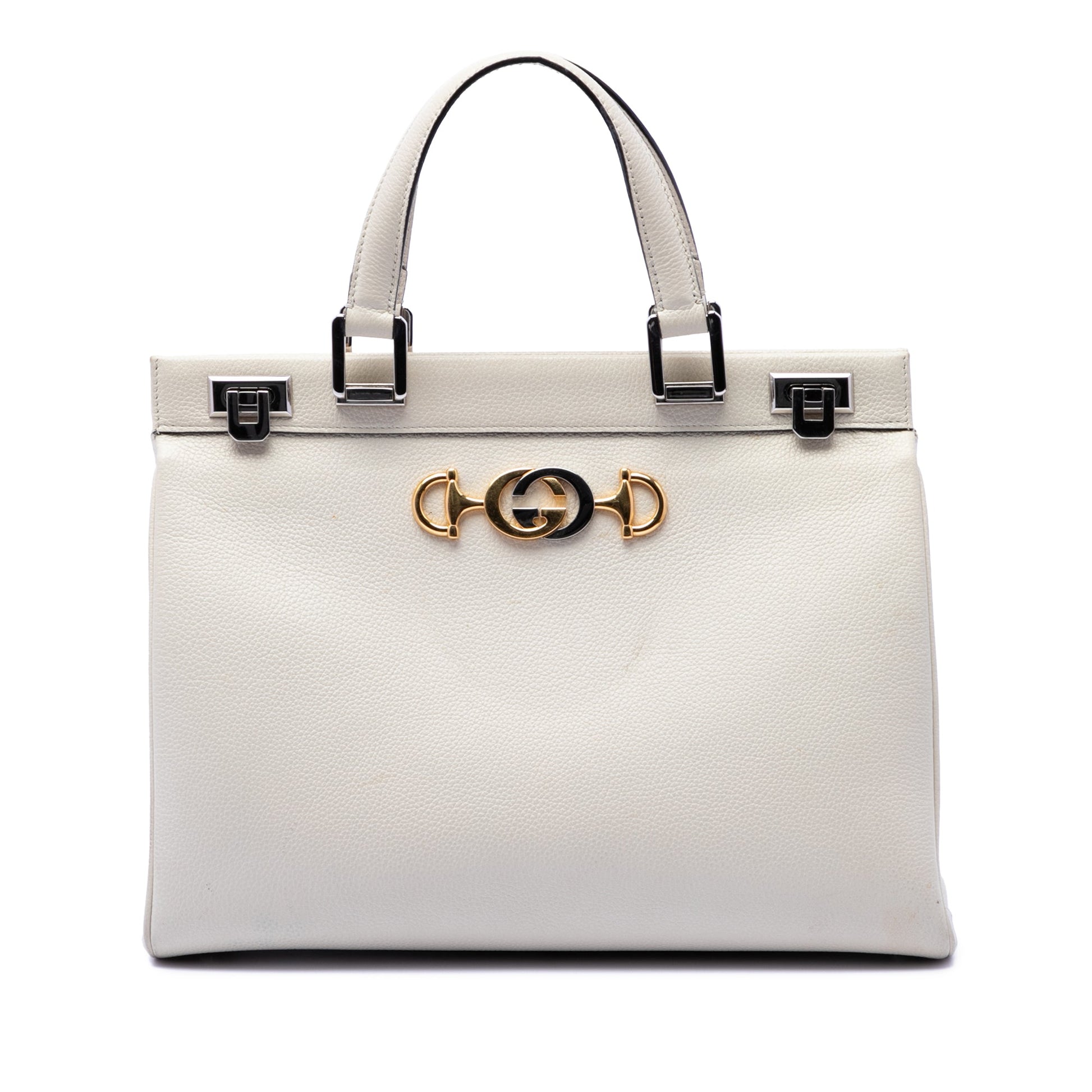 Gucci Medium Calfskin Zumi Top Handle Bag
