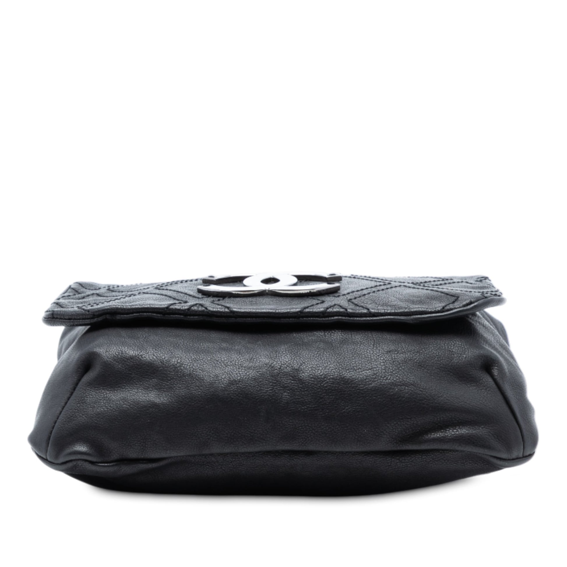 Chanel Large Calfskin Diamond Stitch Crossbody