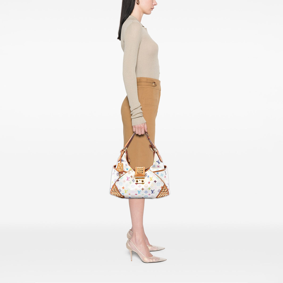 Louis Vuitton Monogram Multicolore Chrissie MM — White