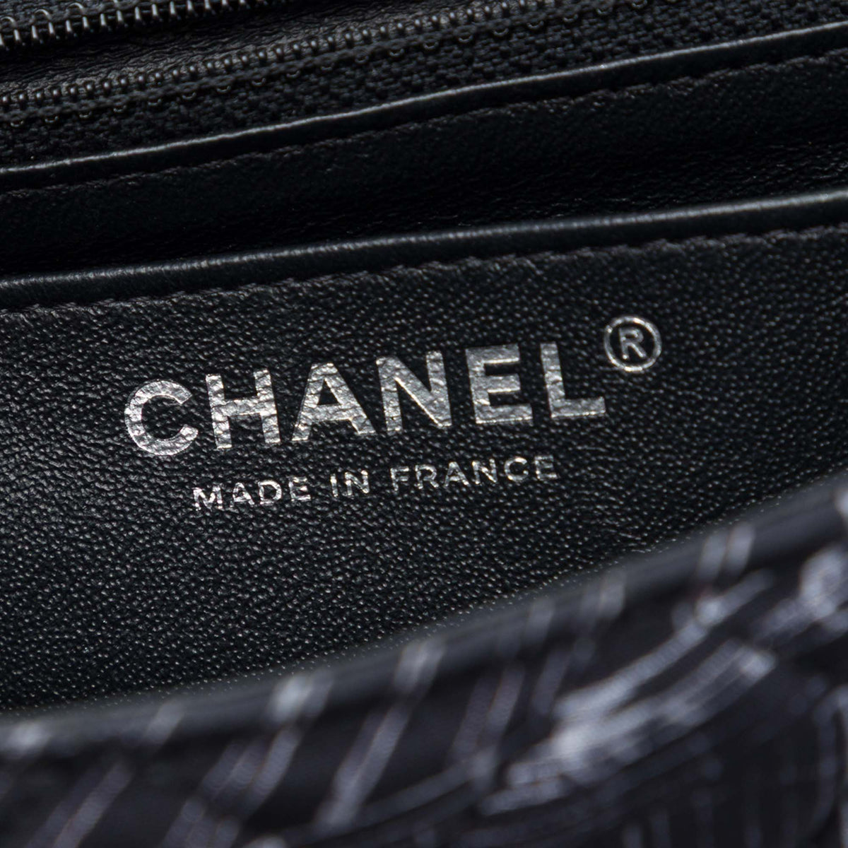 Chanel Mini Classic Canvas Parisian Rooftop Single Flap — Black