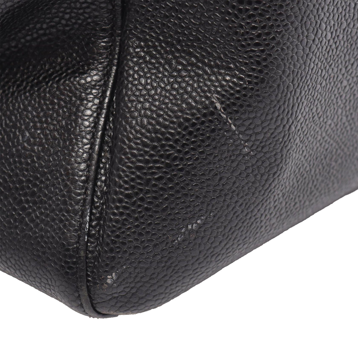Chanel Caviar CC Tote — Black