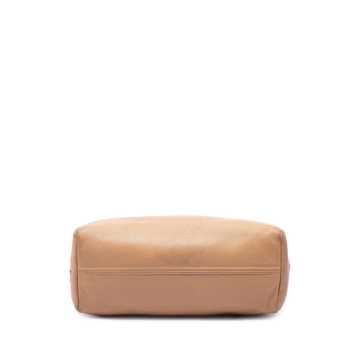 Prada Vitello Daino Shopper Tote — Brown