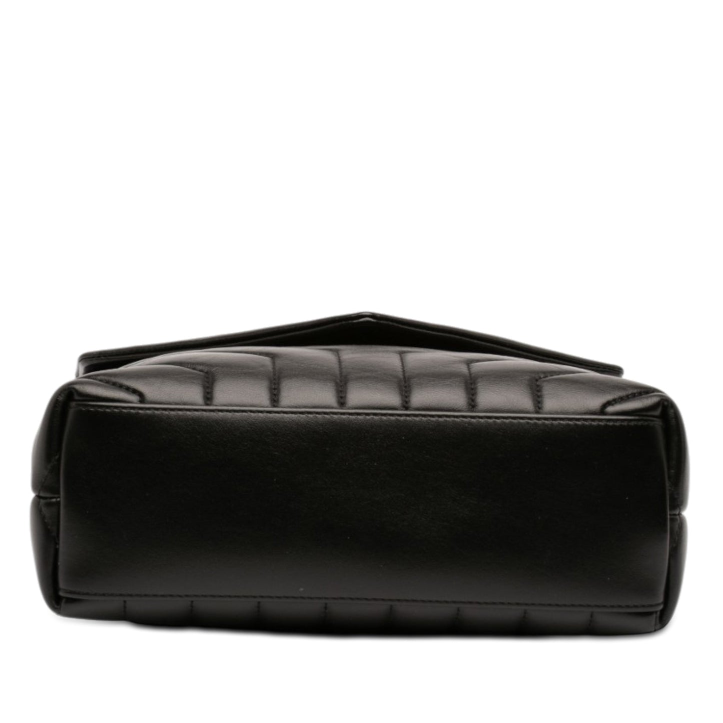 Saint Laurent Small Matelasse Calfskin Monogram Monochrome LouLou Shoulder Bag