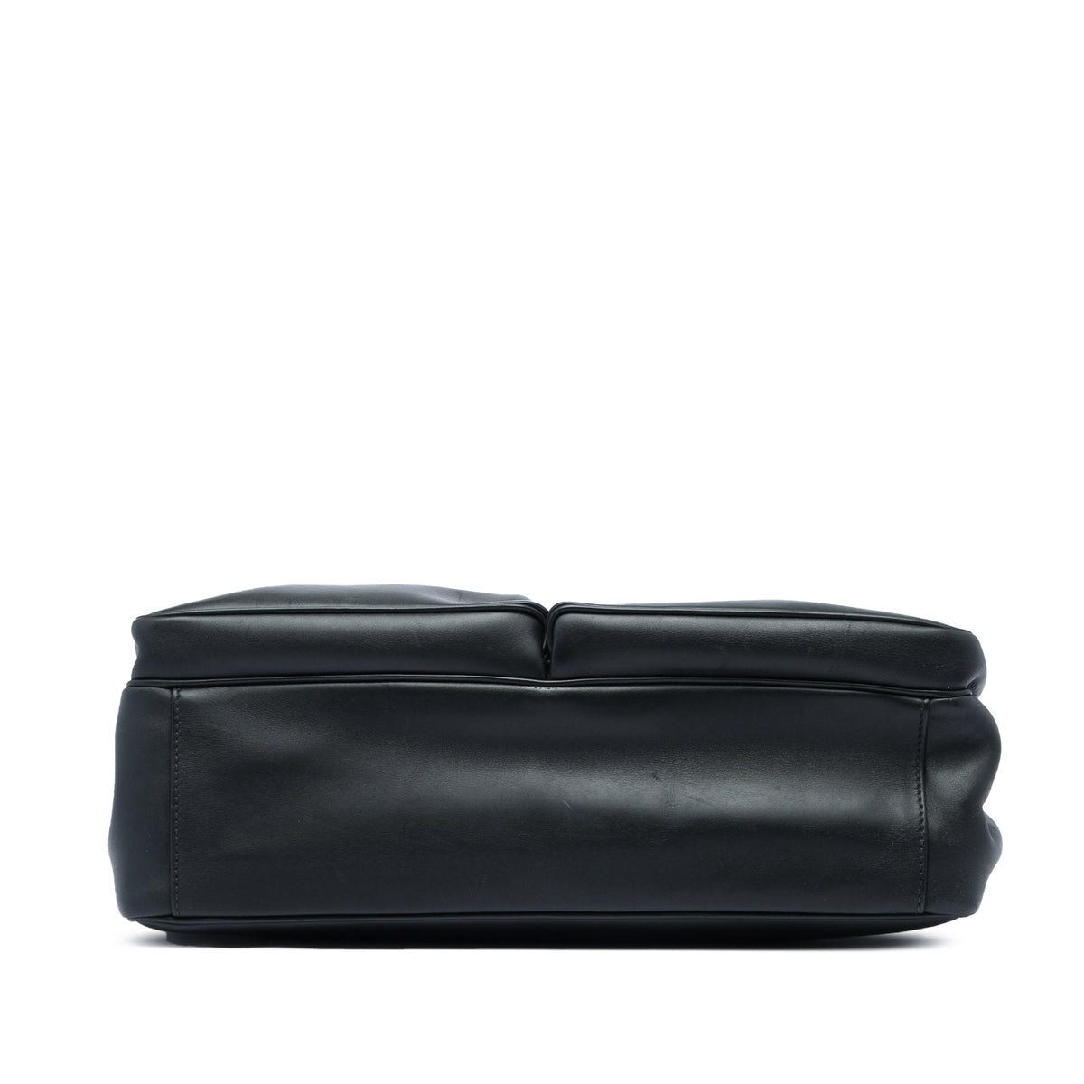 Prada City Calf Double Push Lock Business Bag