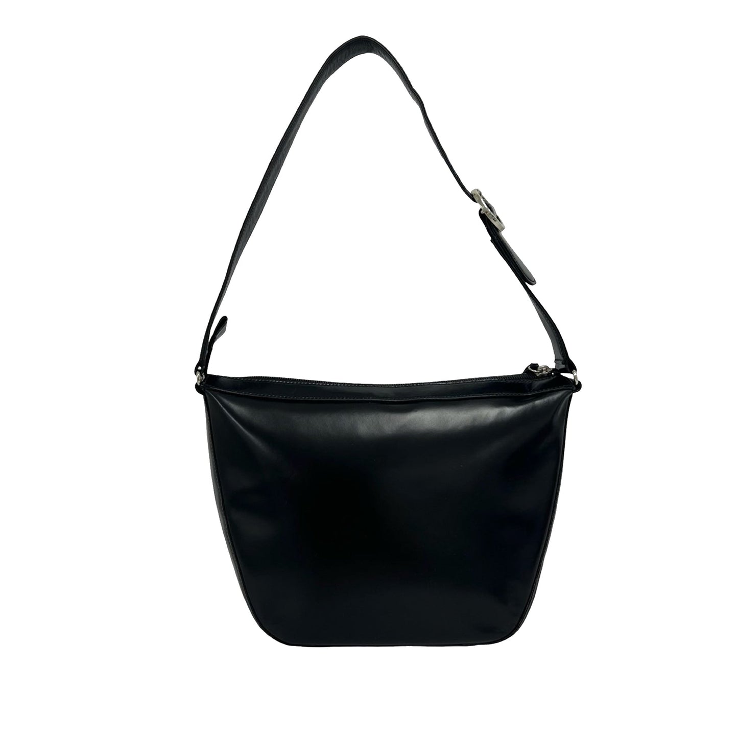 Burberry House Check Trimmed Leather Shoulder Bag