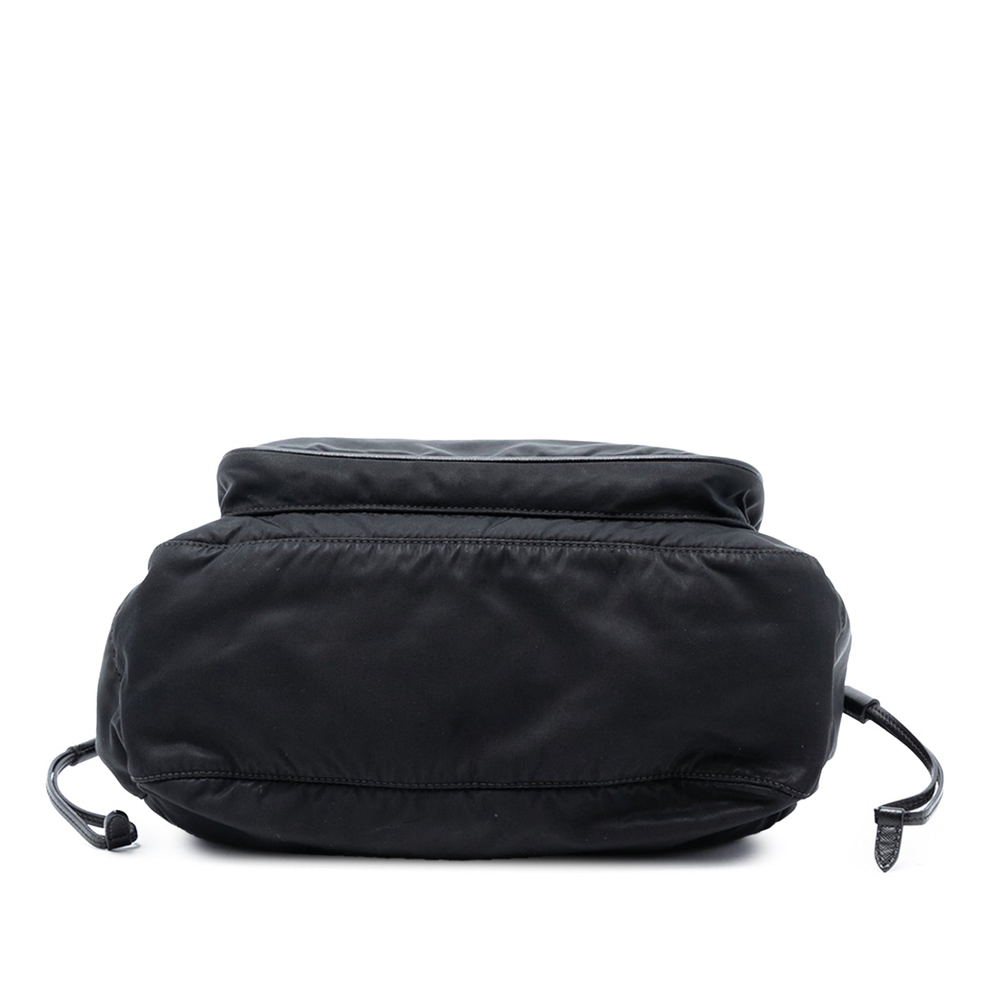 Prada Saffiano Trimmed Tessuto Zip Top Shoulder Bag