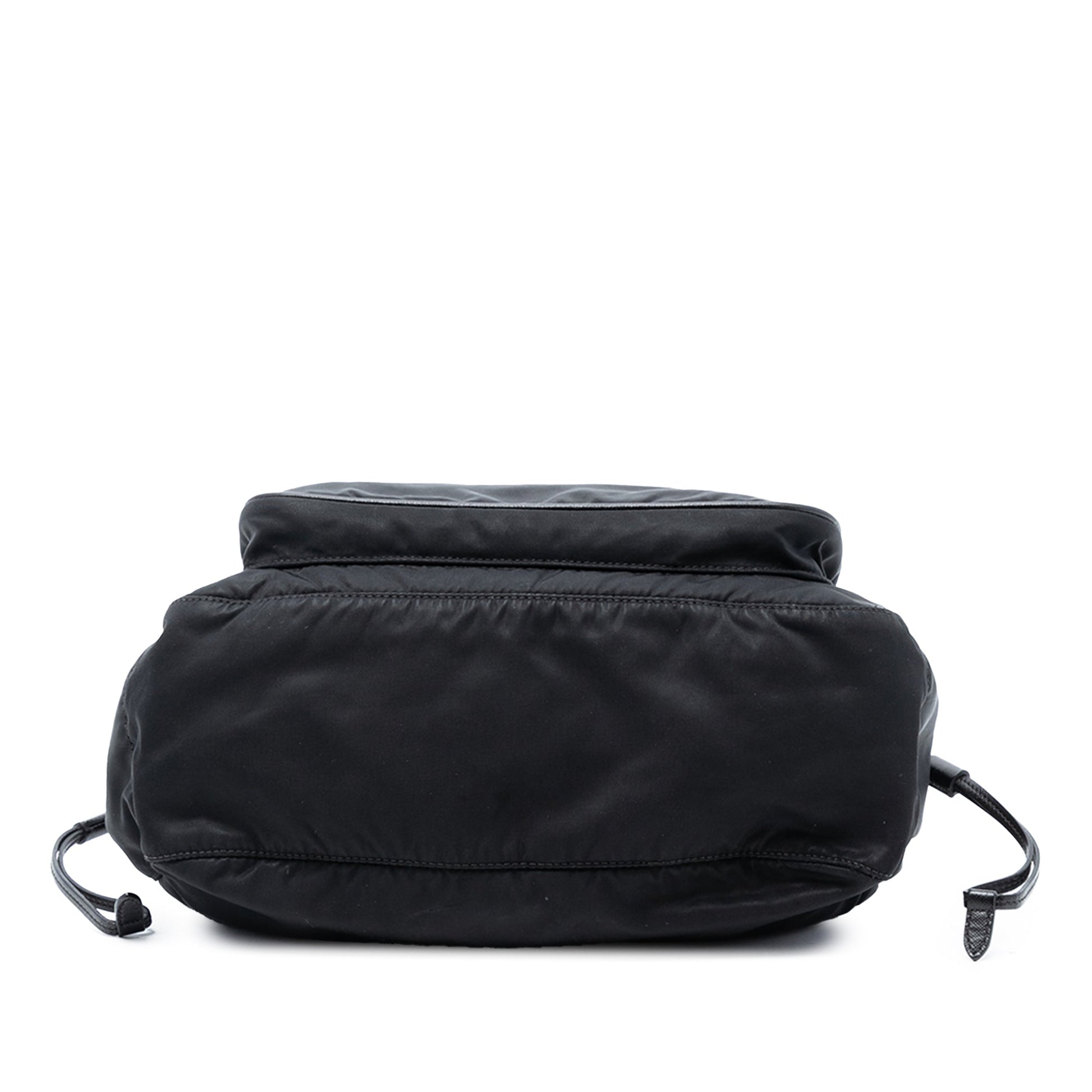 Prada Saffiano Trimmed Tessuto Zip Top Shoulder Bag