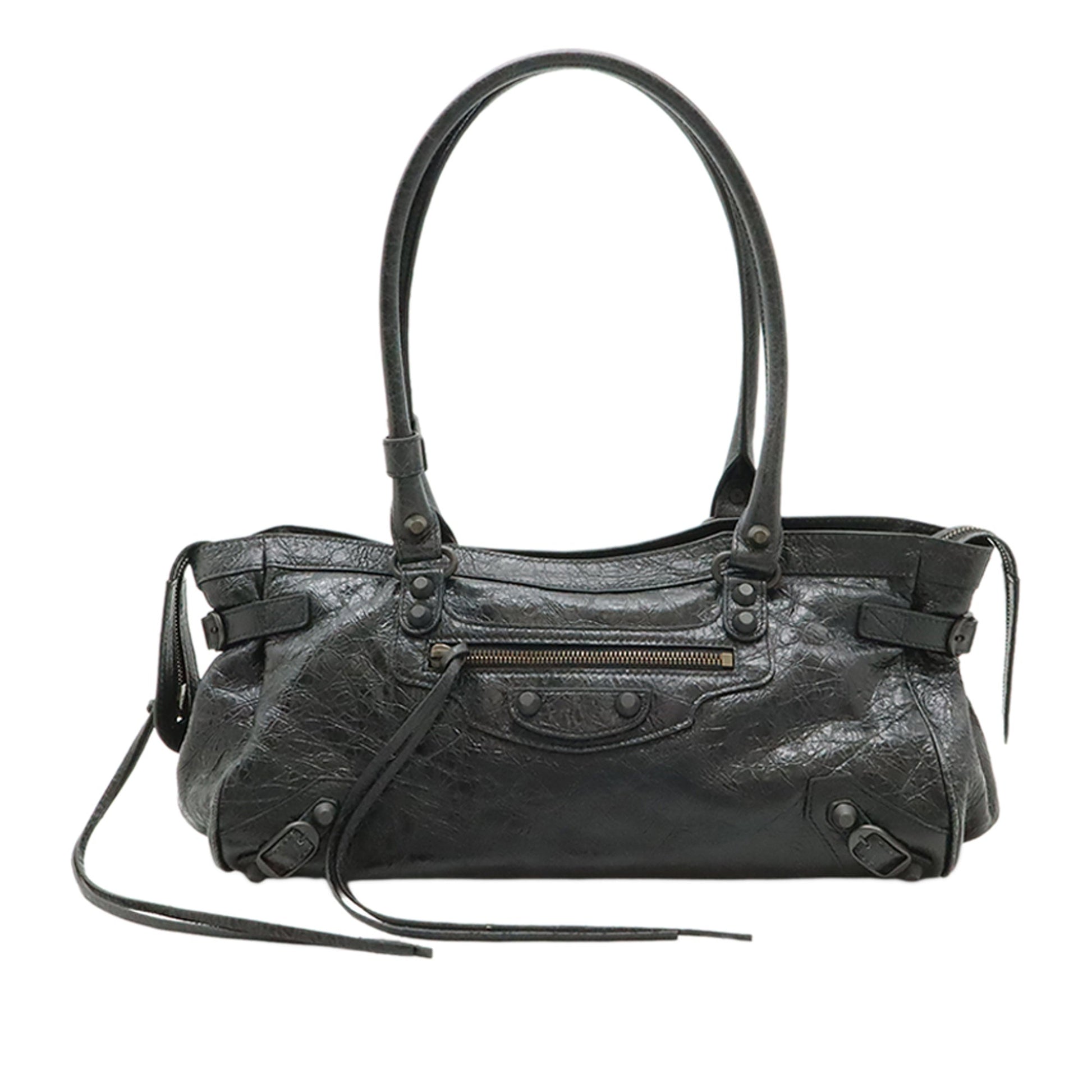 Balenciaga Lambskin Le City East West Shoulder Bag