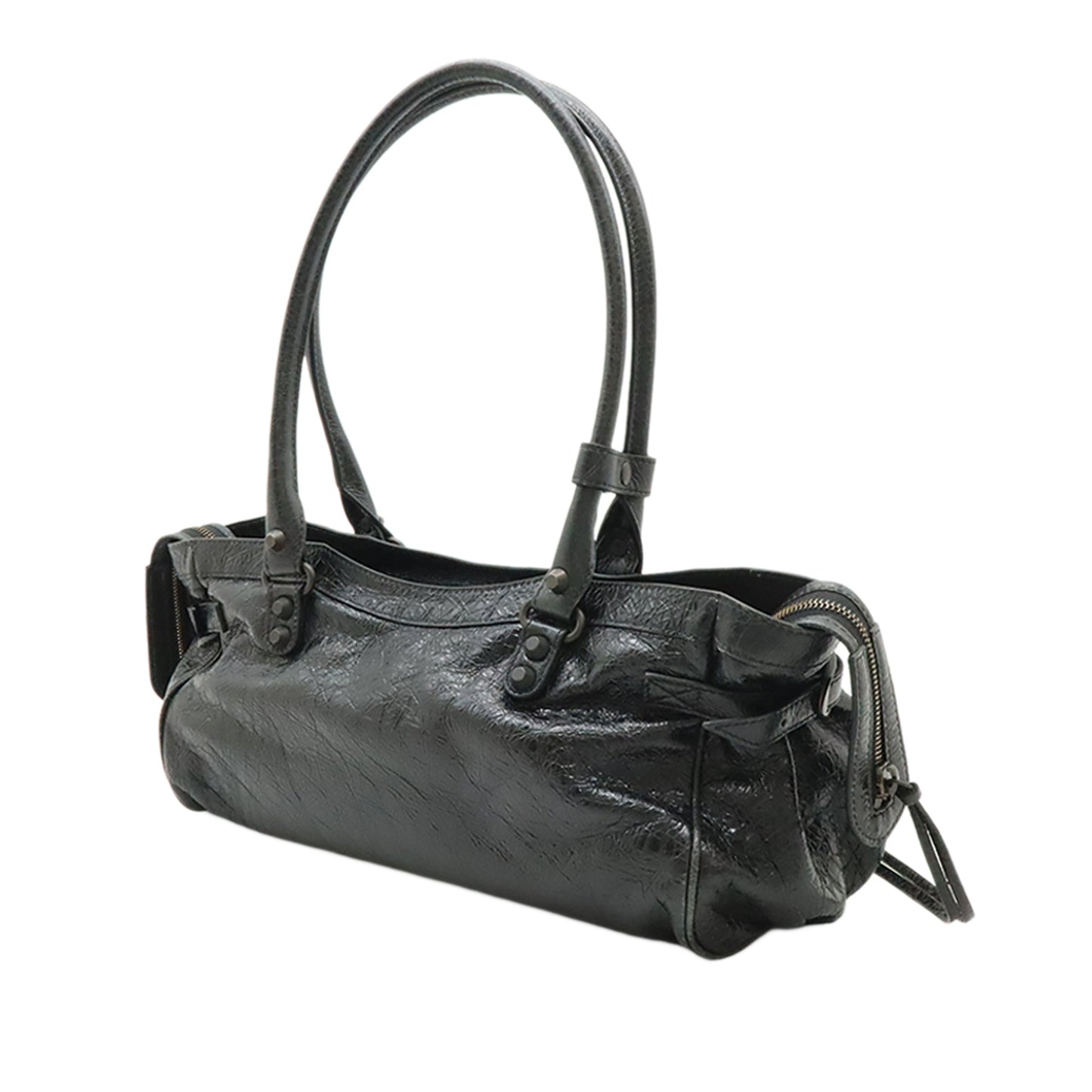 Balenciaga Lambskin Le City East West Shoulder Bag