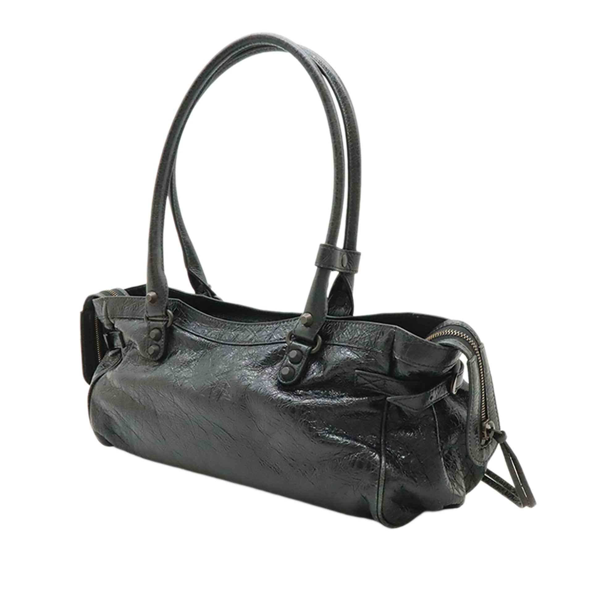Balenciaga Lambskin Le City East West Shoulder Bag