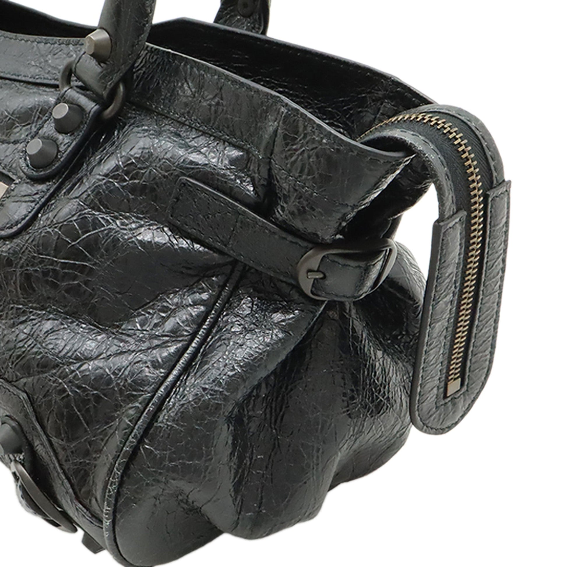 Balenciaga Lambskin Le City East West Shoulder Bag