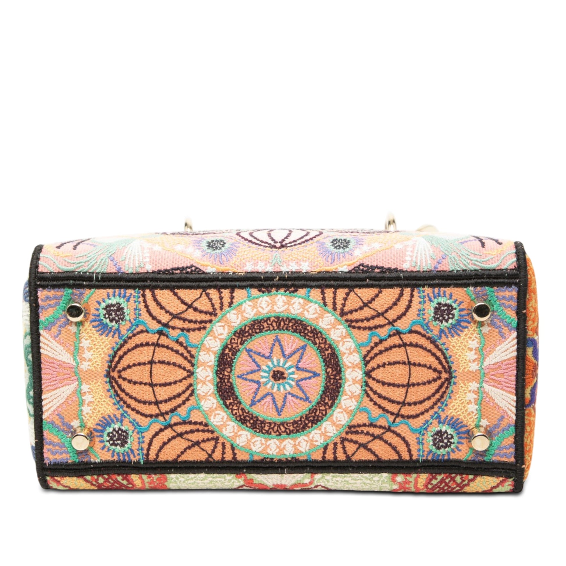 Dior Medium Embroidered Canvas In Lights Lady D Lite