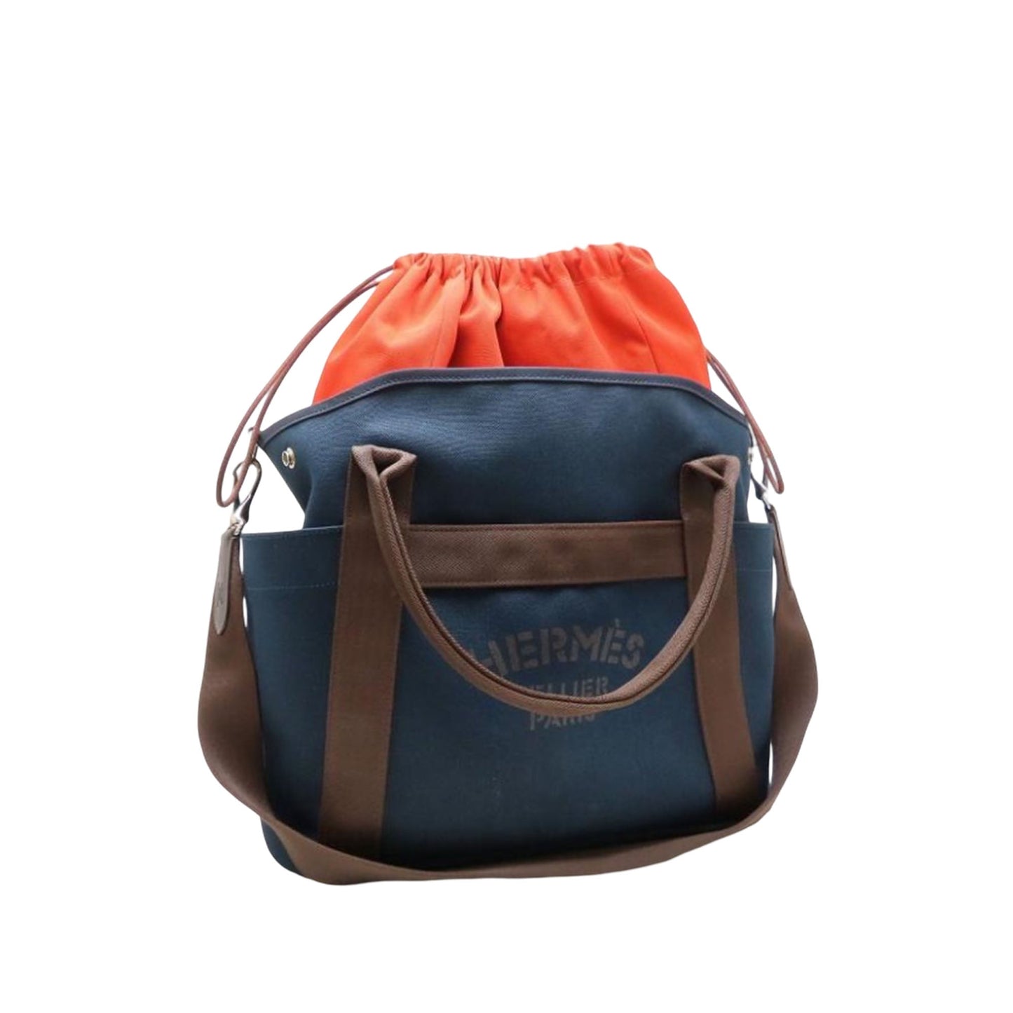 Hermès Toile Sac de Pansage Grooming Bag