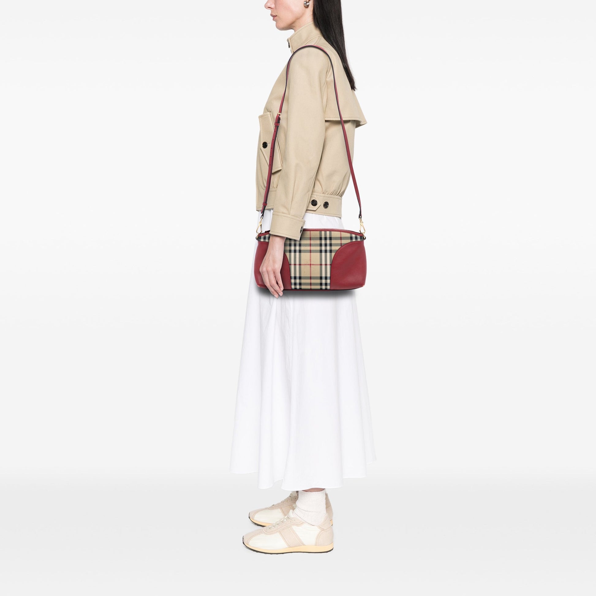 Burberry Haymarket Check Coated Canvas Chichester Crossbody