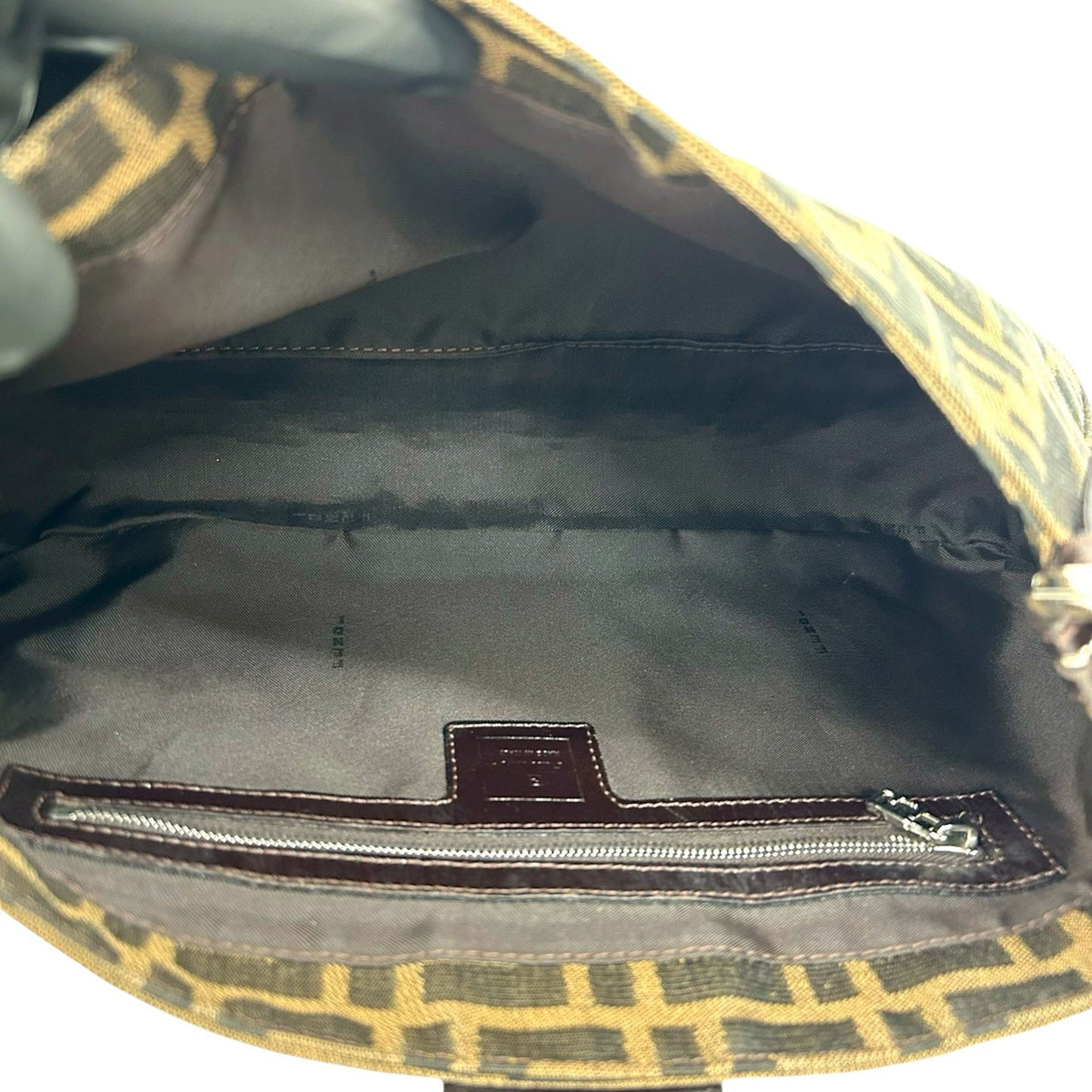 Fendi Zucca Canvas Shoulder Bag