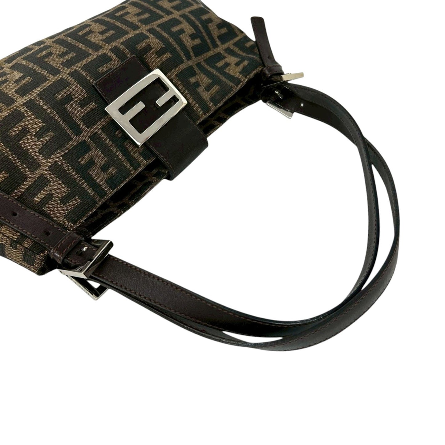 Fendi Zucca Canvas Shoulder Bag