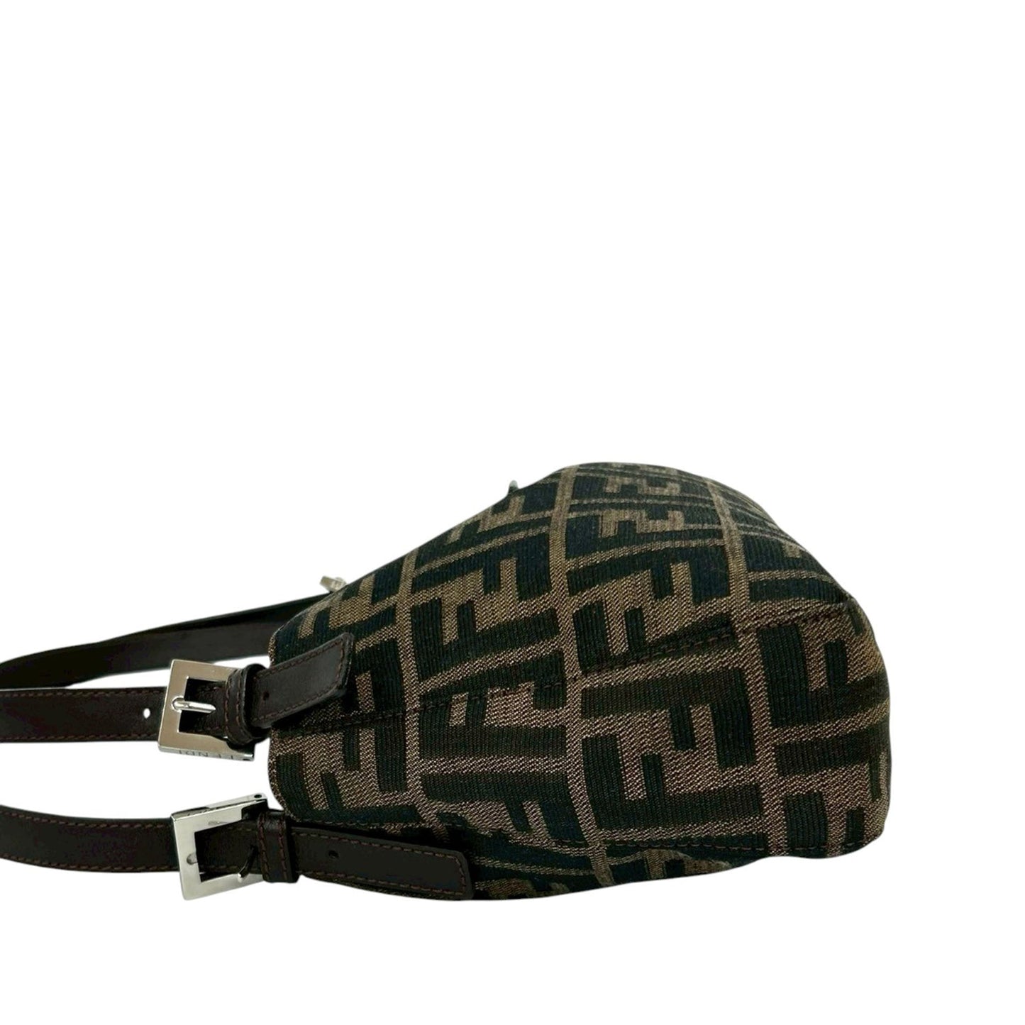 Fendi Zucca Canvas Shoulder Bag