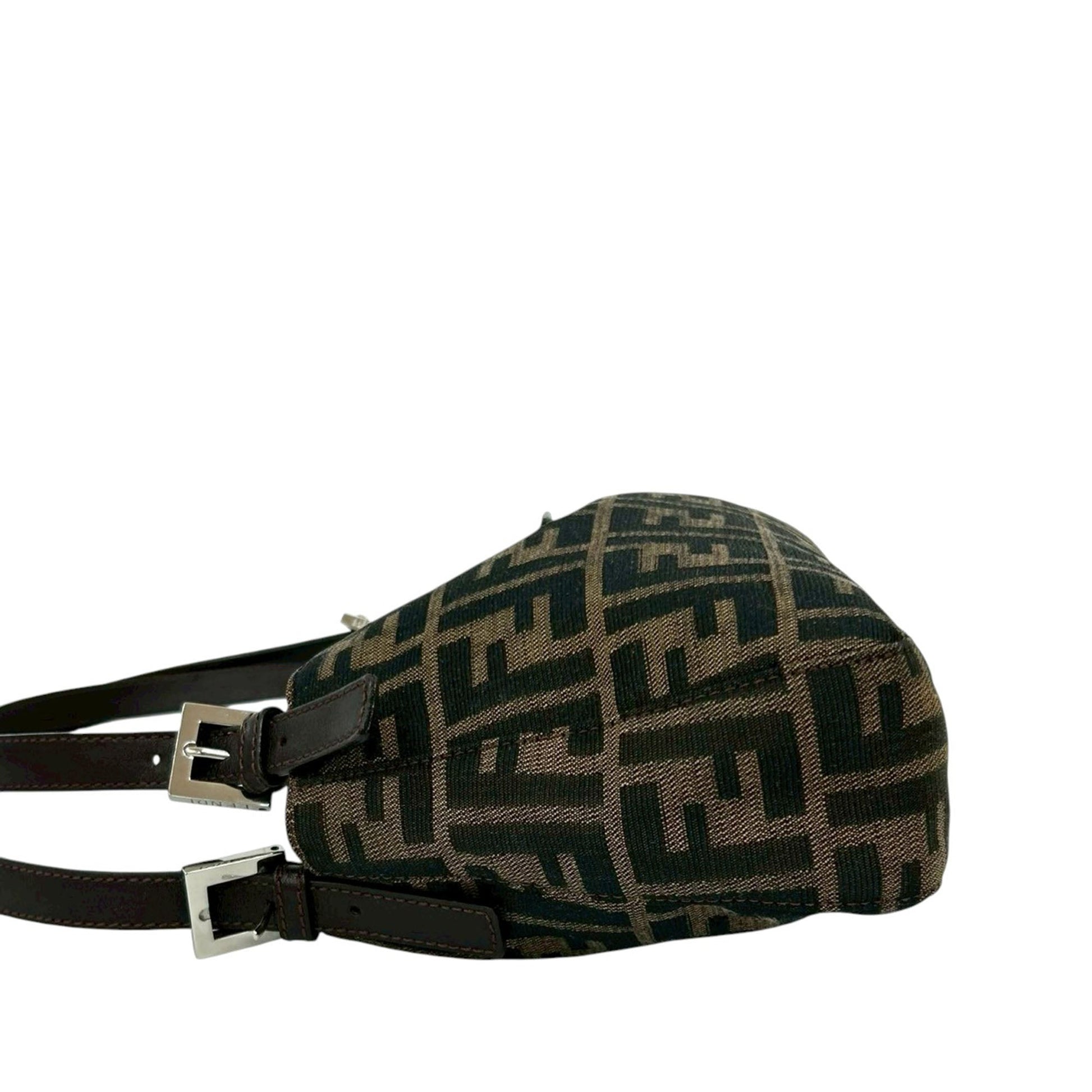 Fendi Zucca Canvas Shoulder Bag