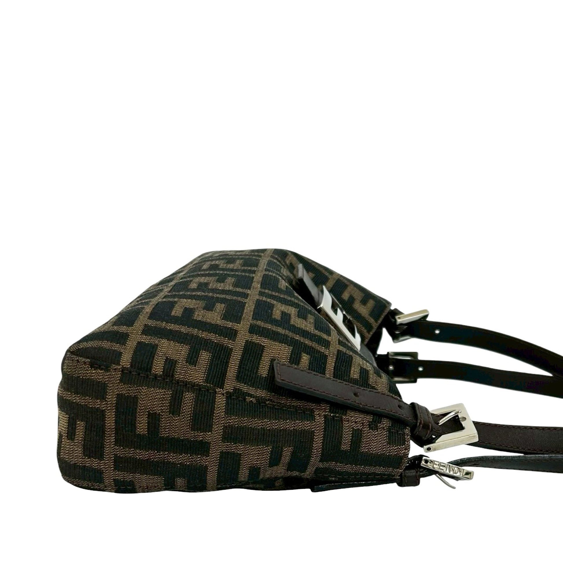 Fendi Zucca Canvas Shoulder Bag