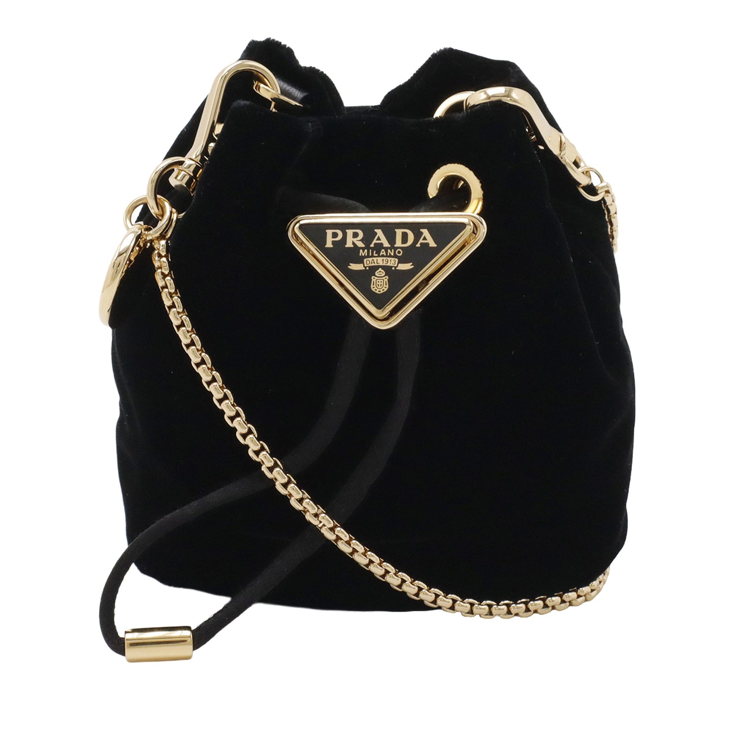 Prada Mini Velluto Drawstring Pouch