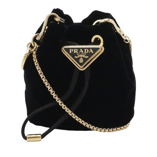 Prada Mini Velluto Drawstring Pouch