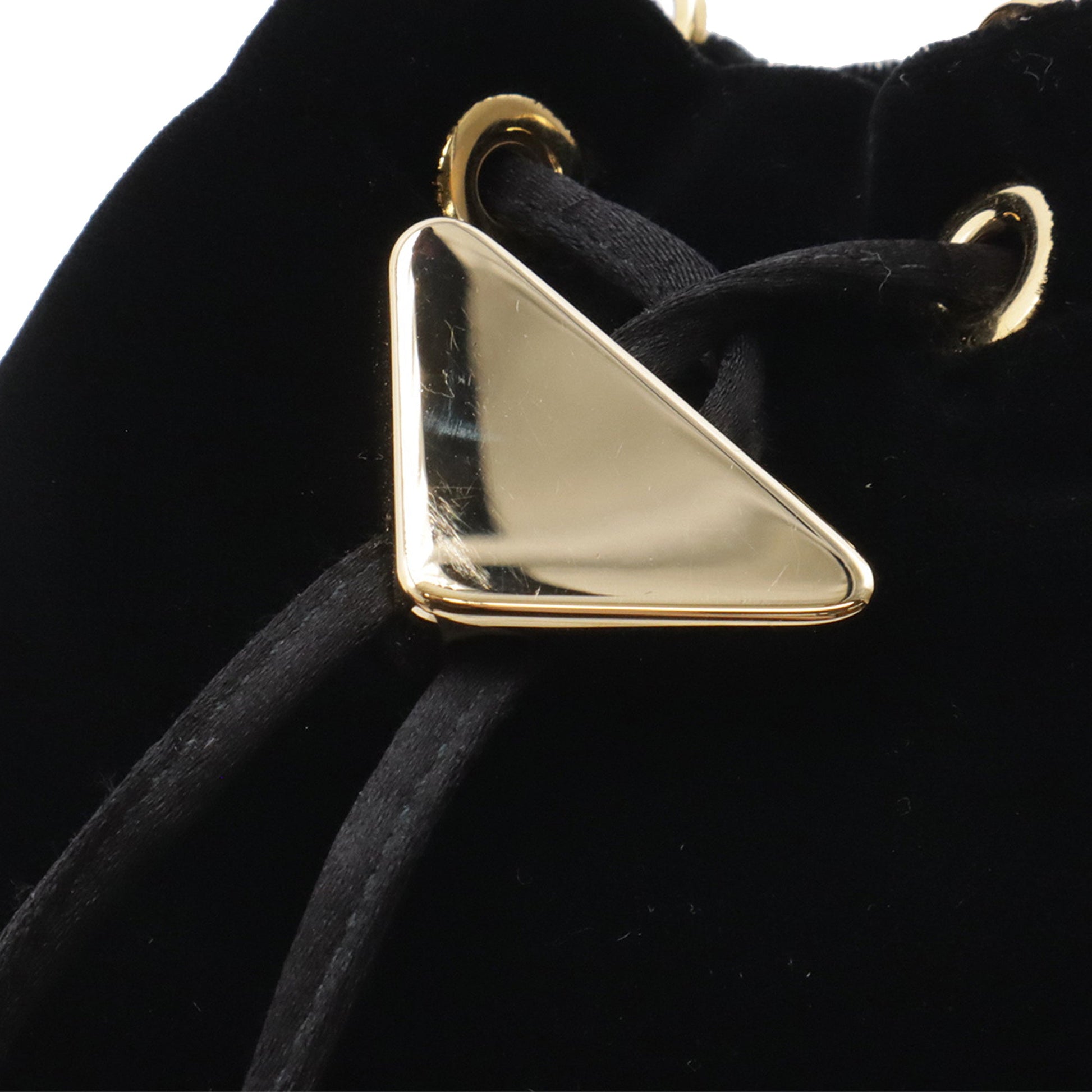 Prada Mini Velluto Drawstring Pouch