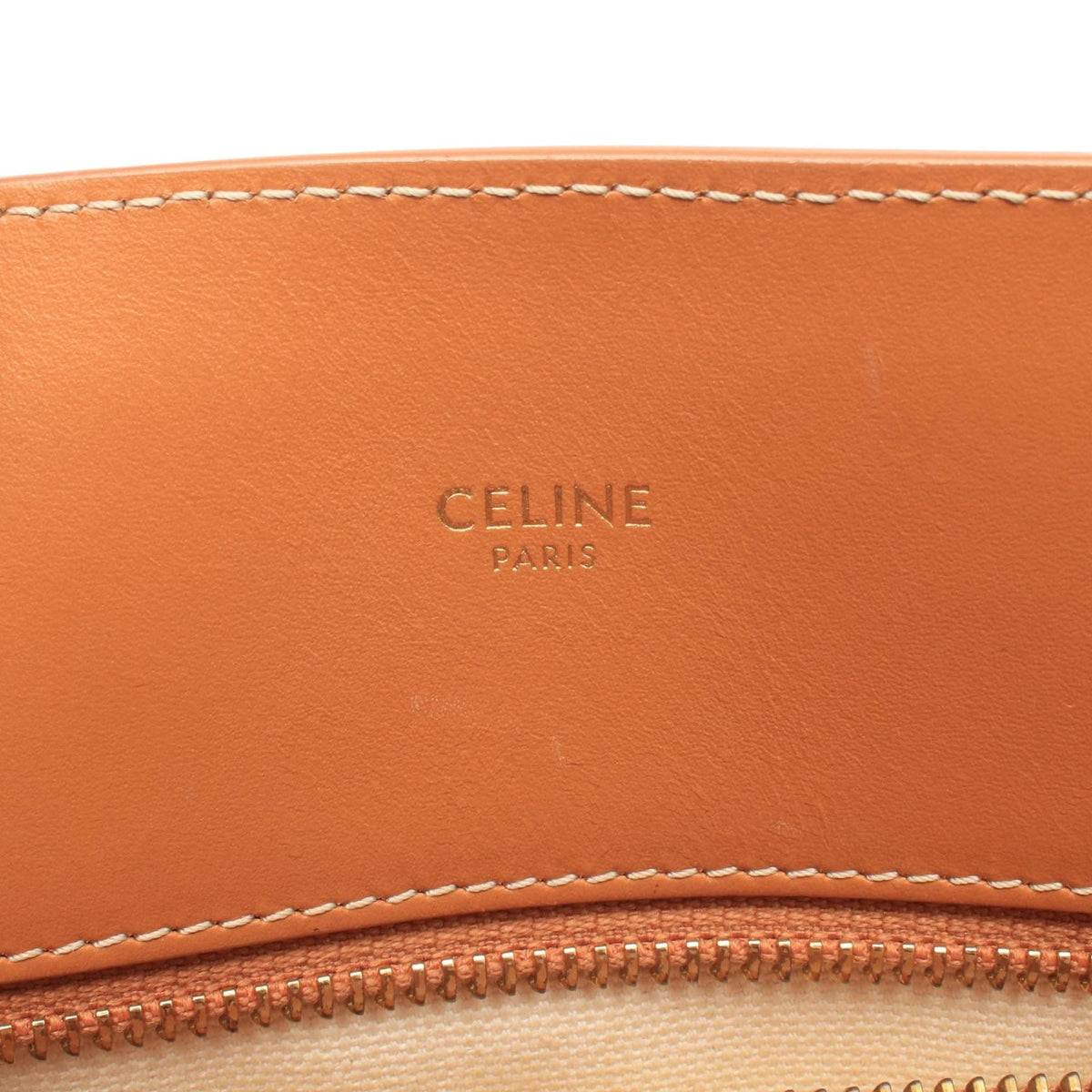 Celine Small Vertical Cabas Satchel — Beige