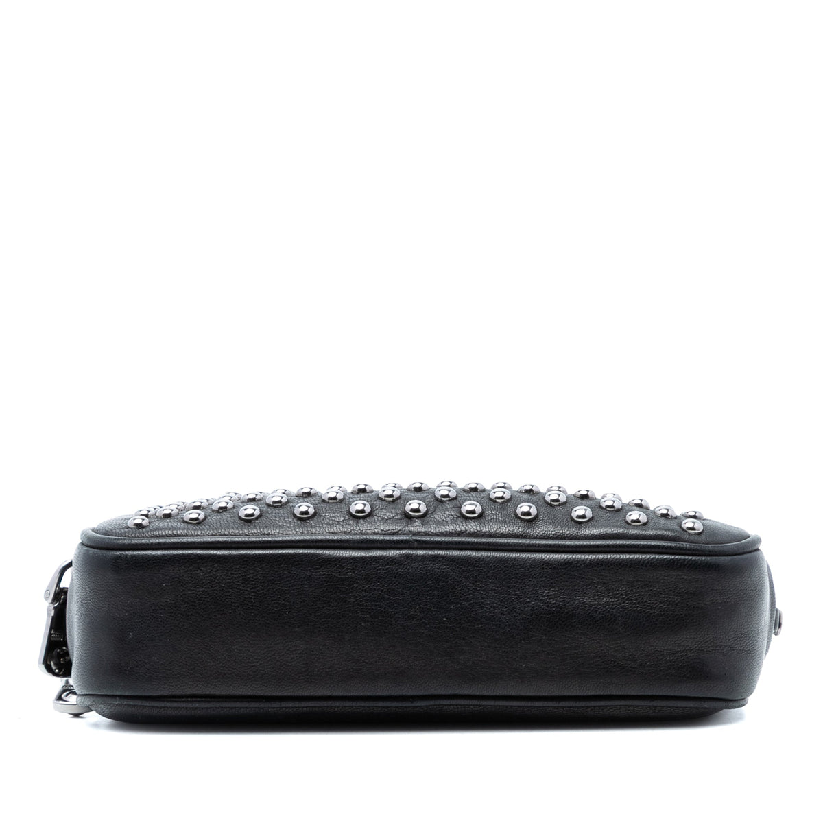 Miu Miu Studded Leather Double Zip Crossbody