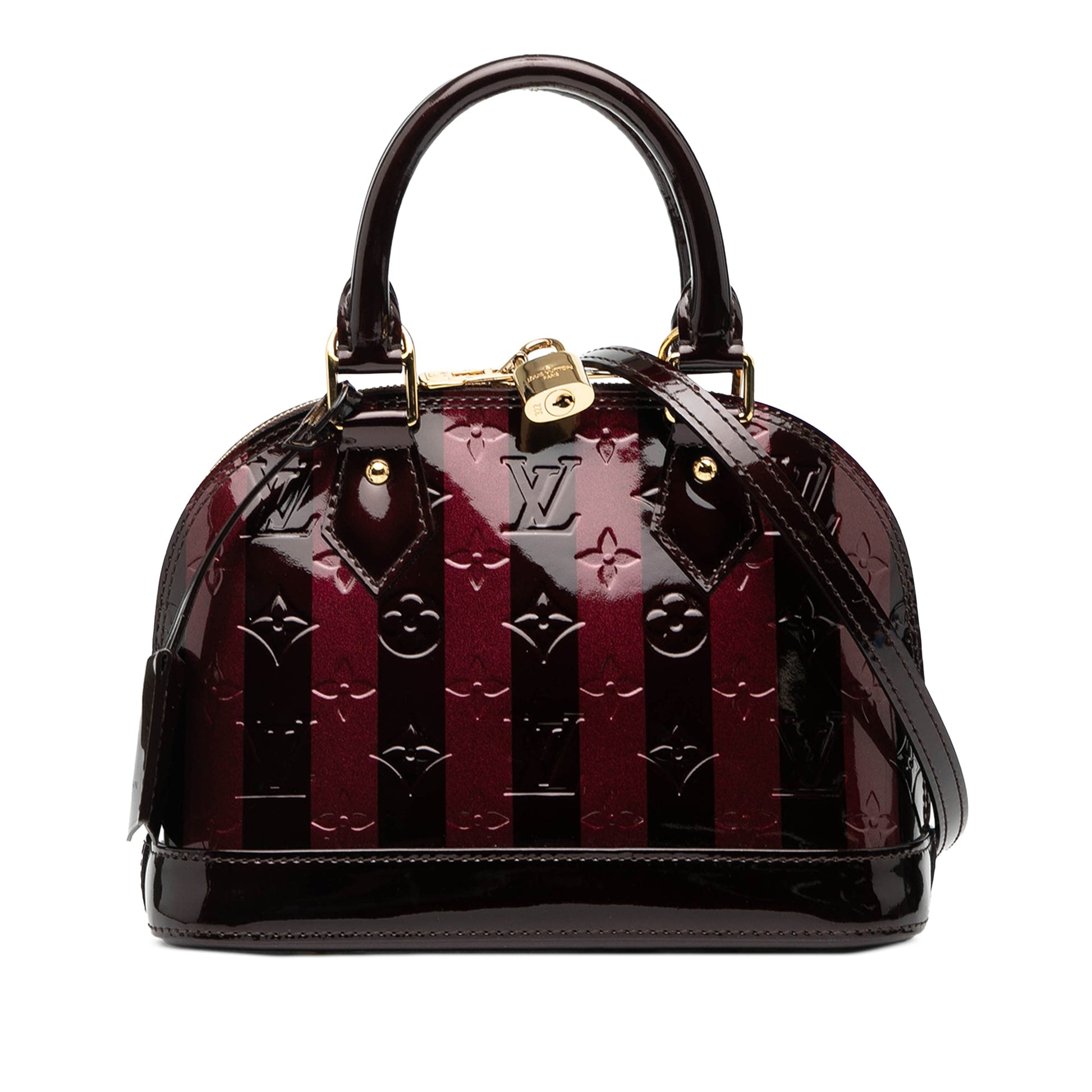Louis Vuitton Monogram Rayures Vernis Alma BB